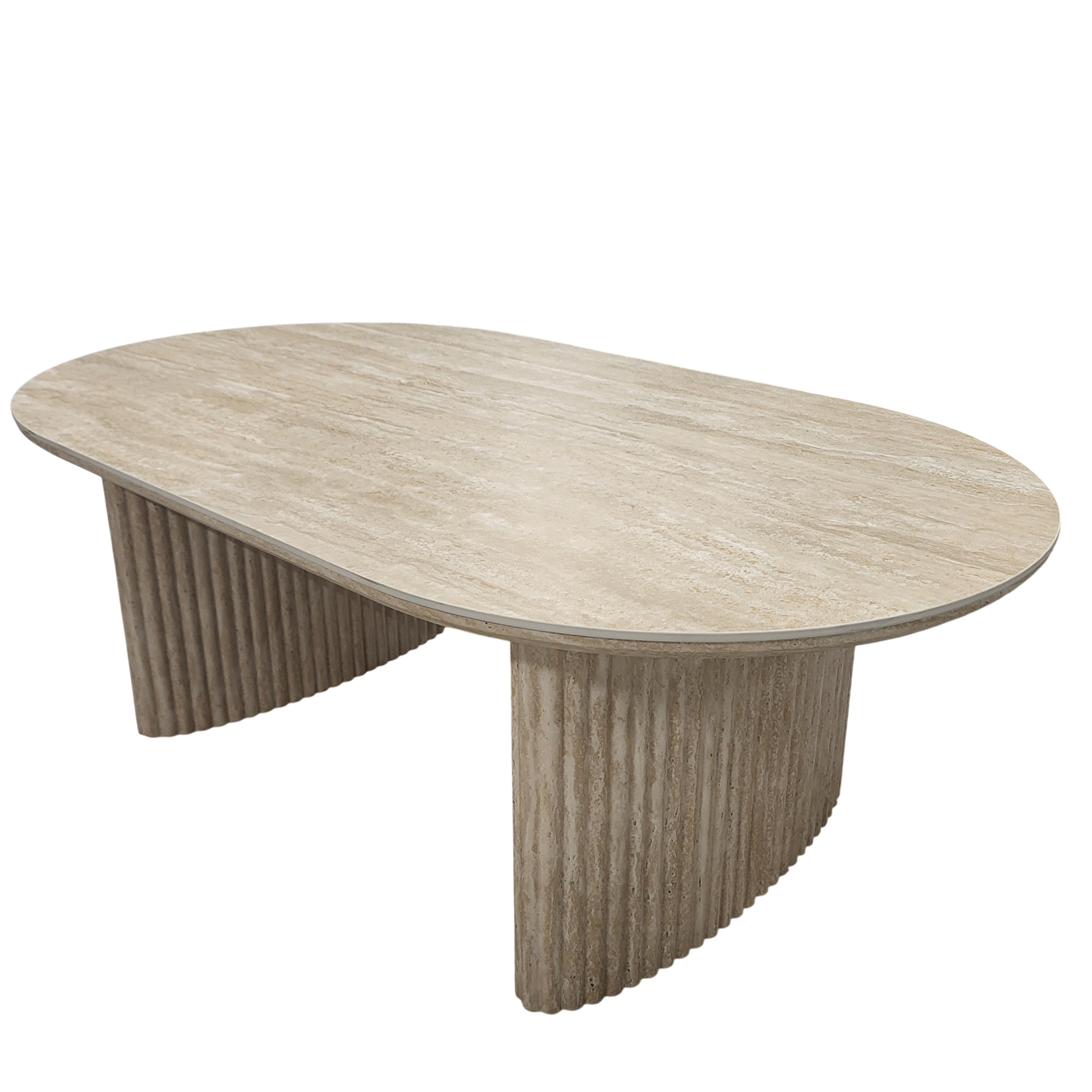 TABLE BASSE JOSEPHINE TRAVERTIN 120