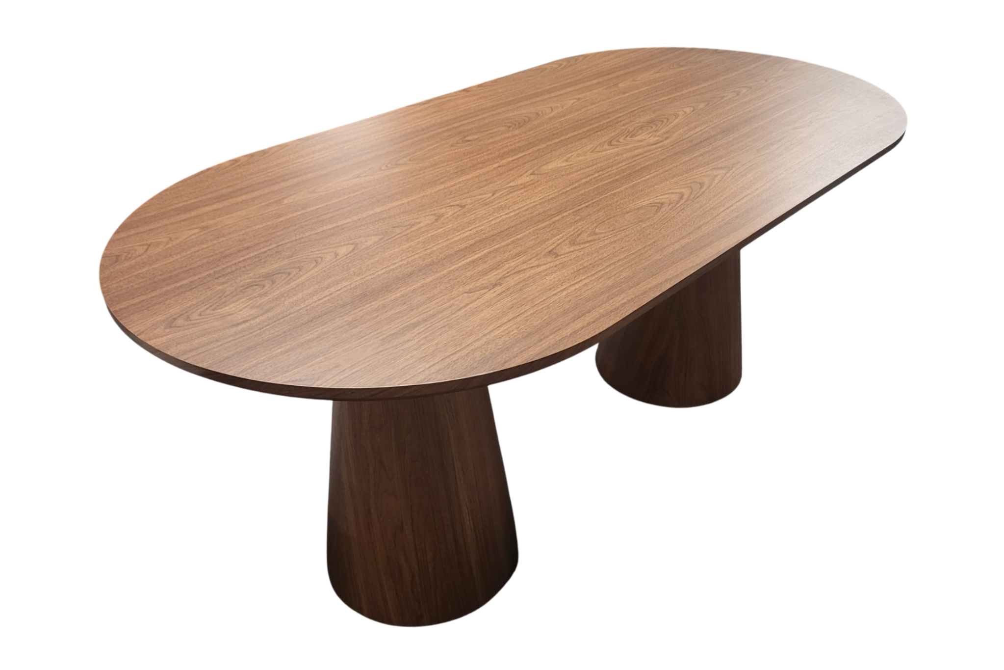 Table à manger ICONIC plateau et pieds noyer sku 52