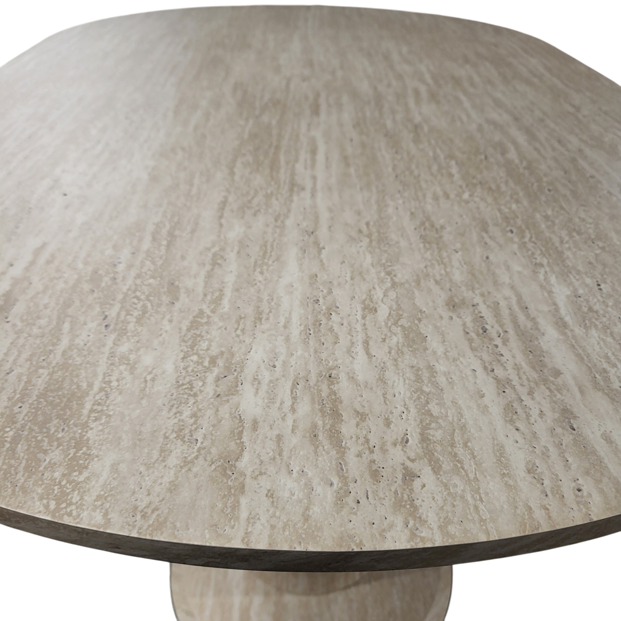 TABLE A MANGER LEA EFFET TRAVERTIN 150