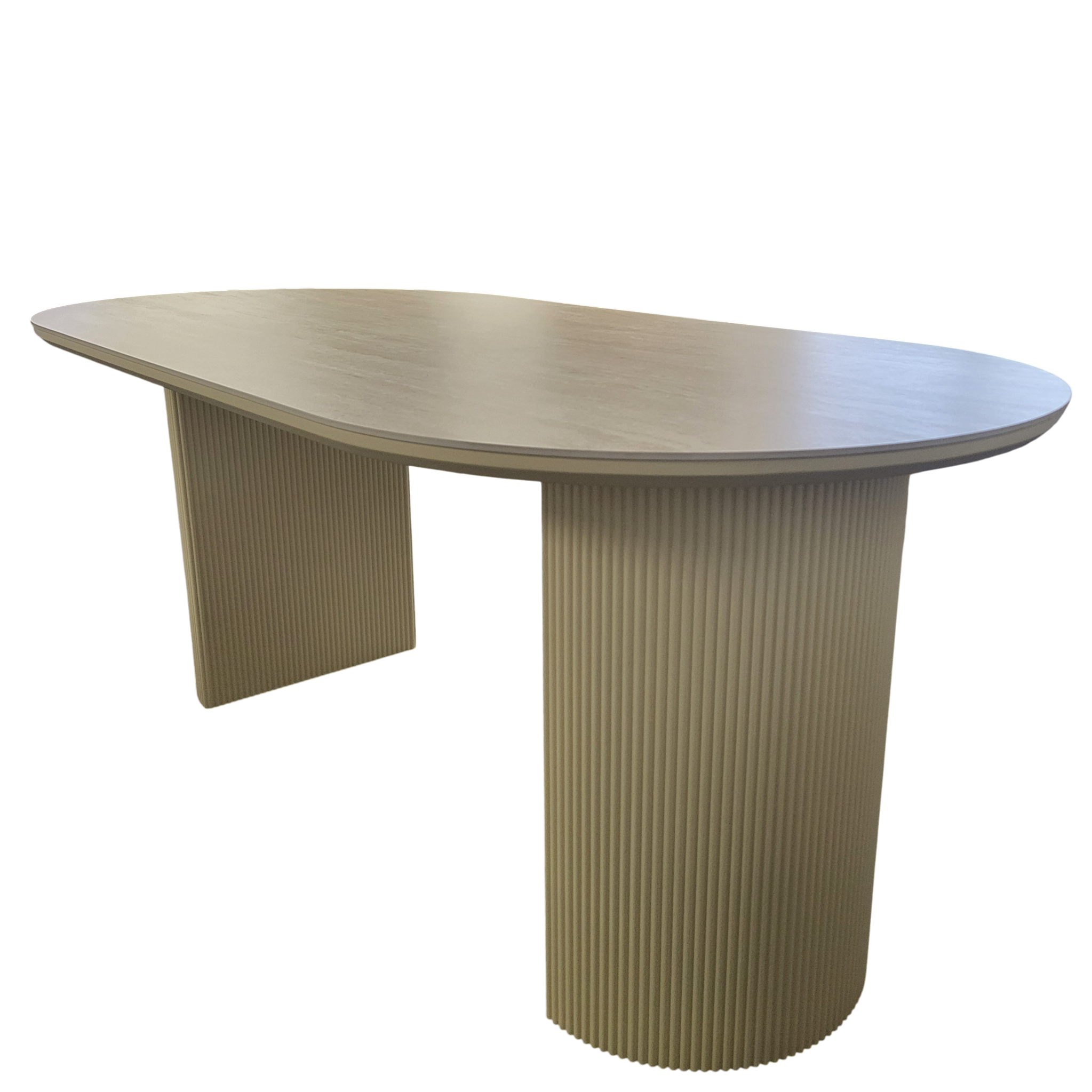 Table à manger CALYPSO en céramique effet travertin - 180 cm REF 11
