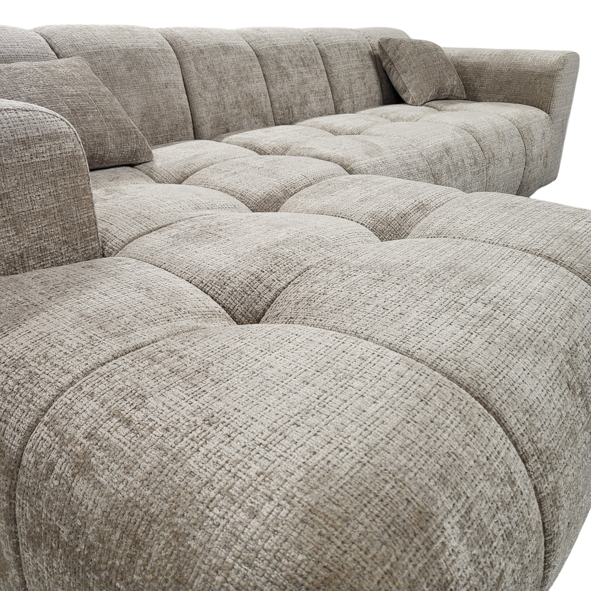 Canapé CARO - Tissu marbella taupe