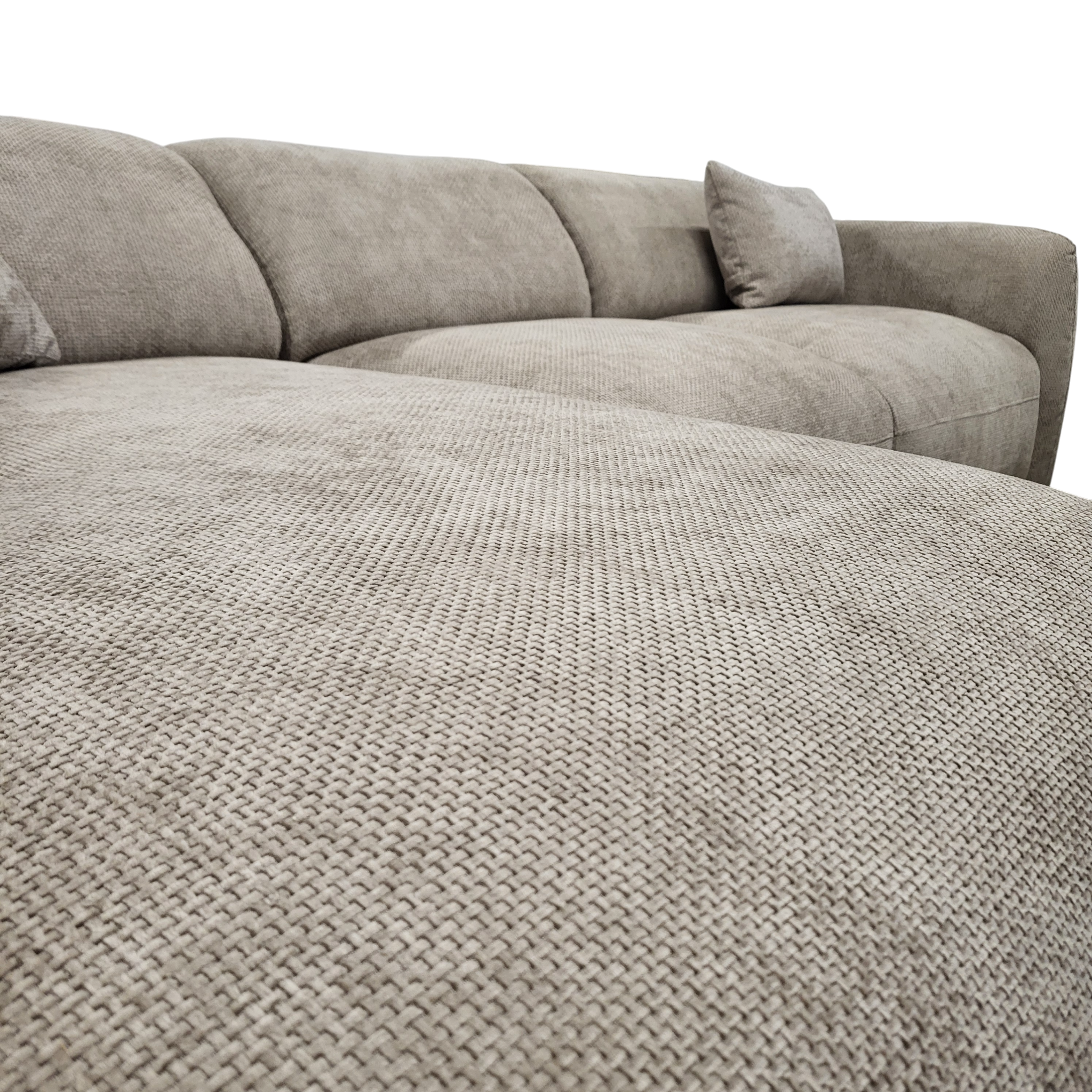 Canapé CLOUD - Tissu chenille taupe