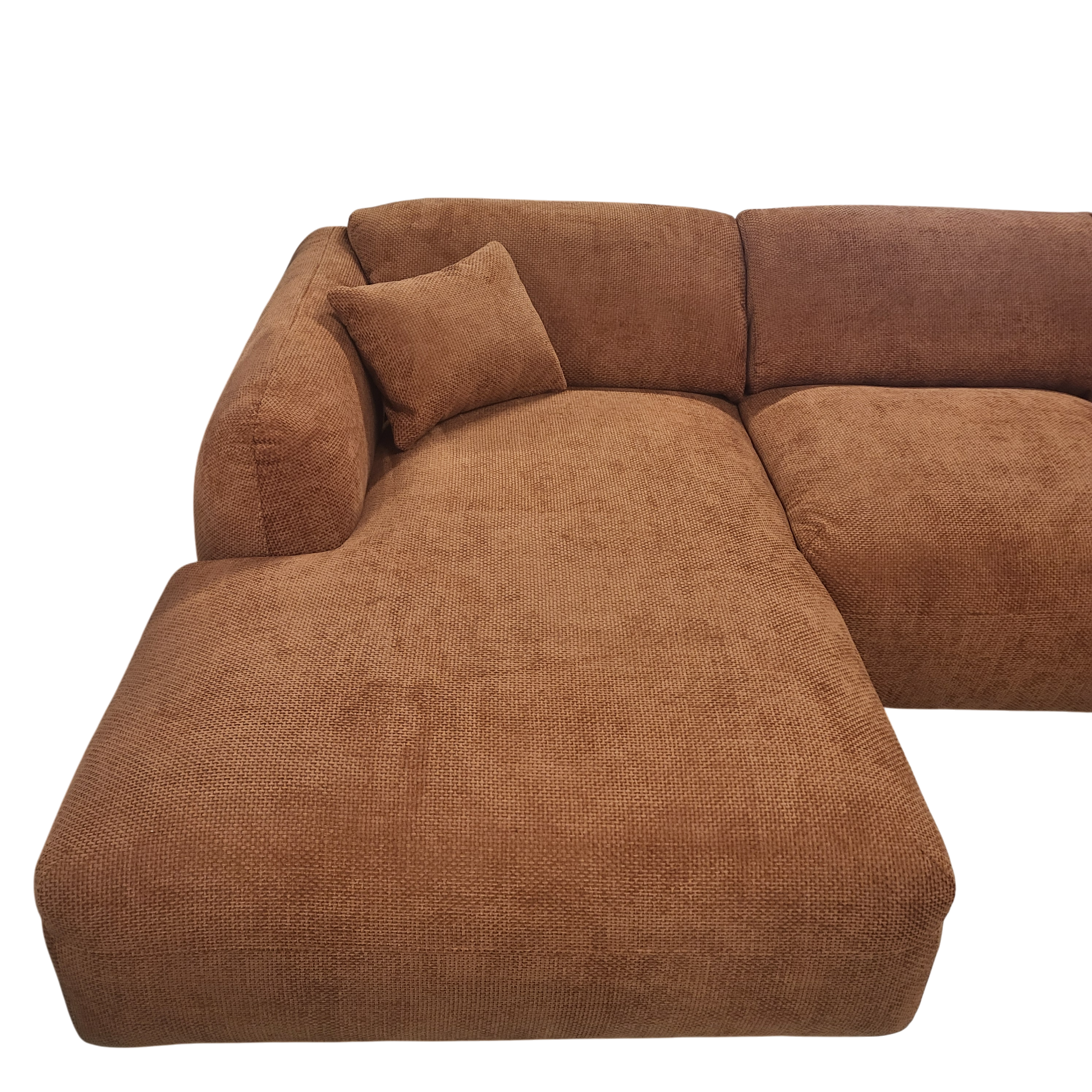 Canapé CLOUD - Tissu chenille terracota