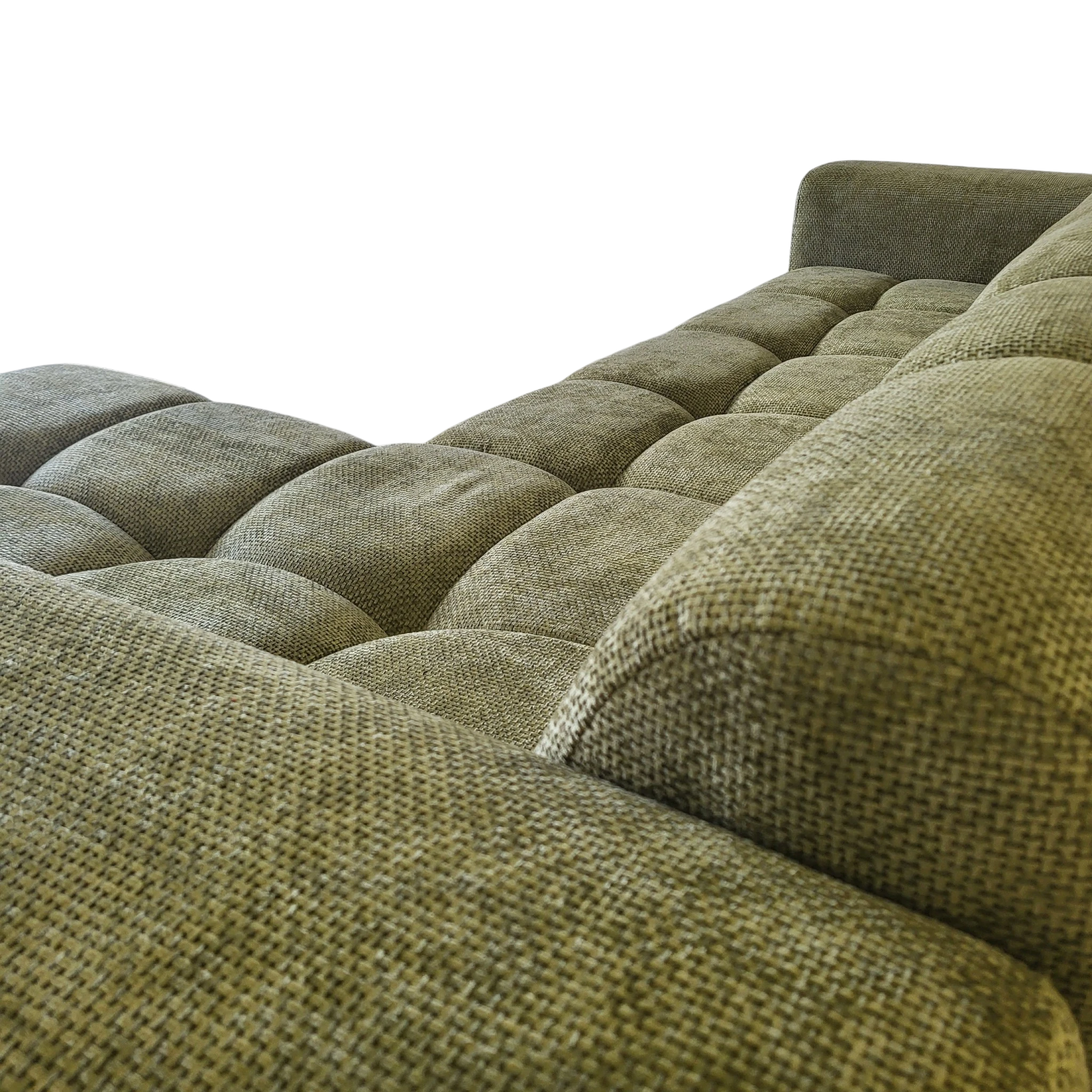 Canapé CARO - Tissu vert olive