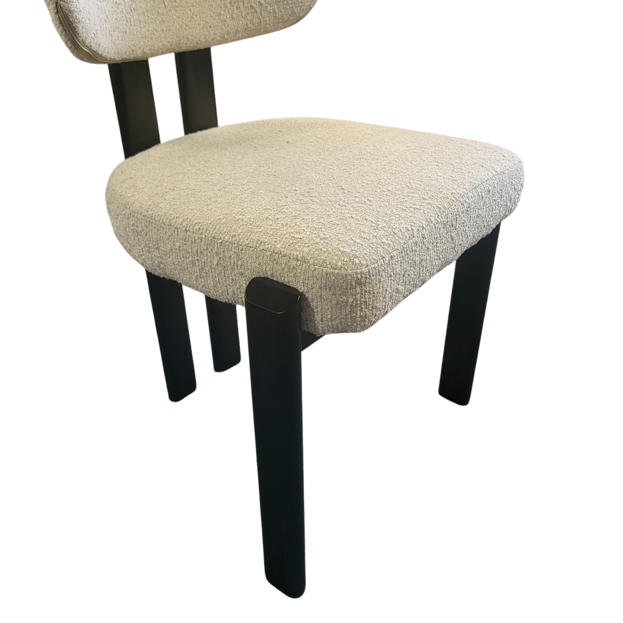 Chaise HERA taupe - Pieds Noir REF 73.