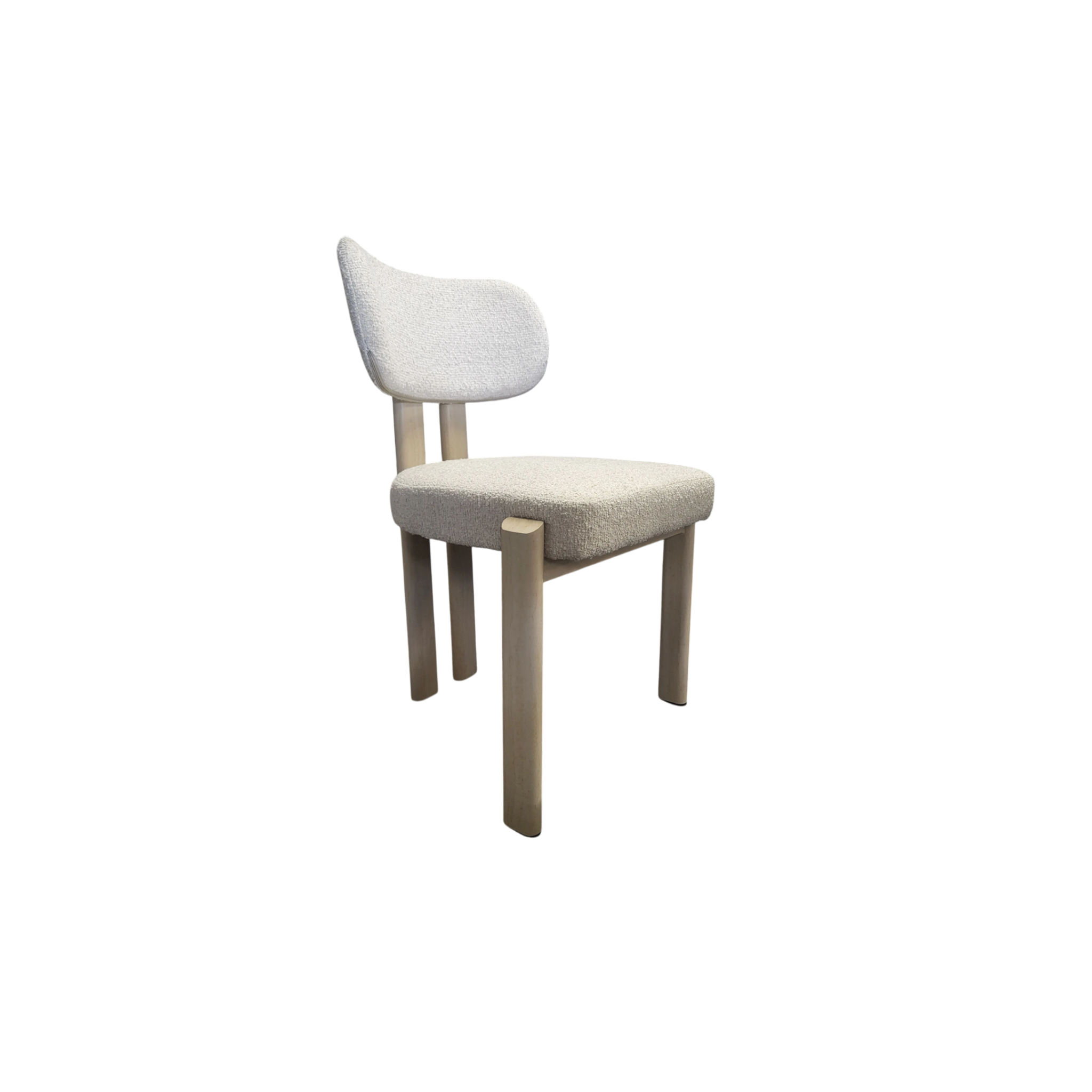 Chaise HERA Taupe - Pied travertin REF 27.