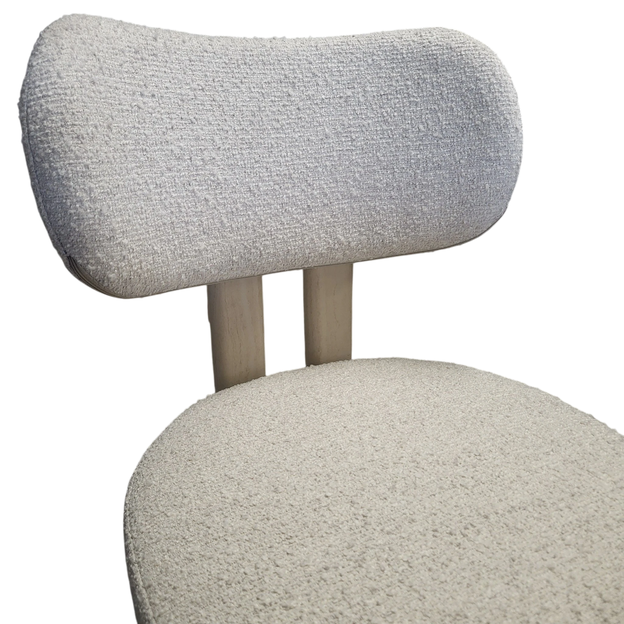 Chaise HERA Taupe - Pied travertin REF 27.
