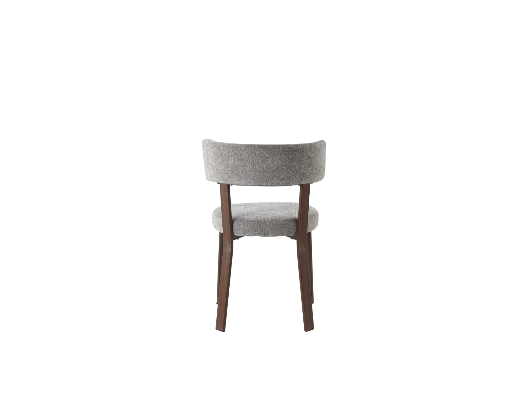 Chaise NORDIK pied effet noyer - assise marbella moka REF 1036