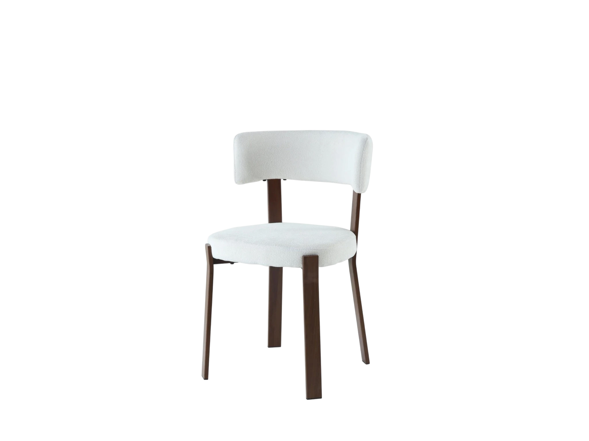 Chaise NORDIK pied effet noyer - assise marbella beige REF 1035