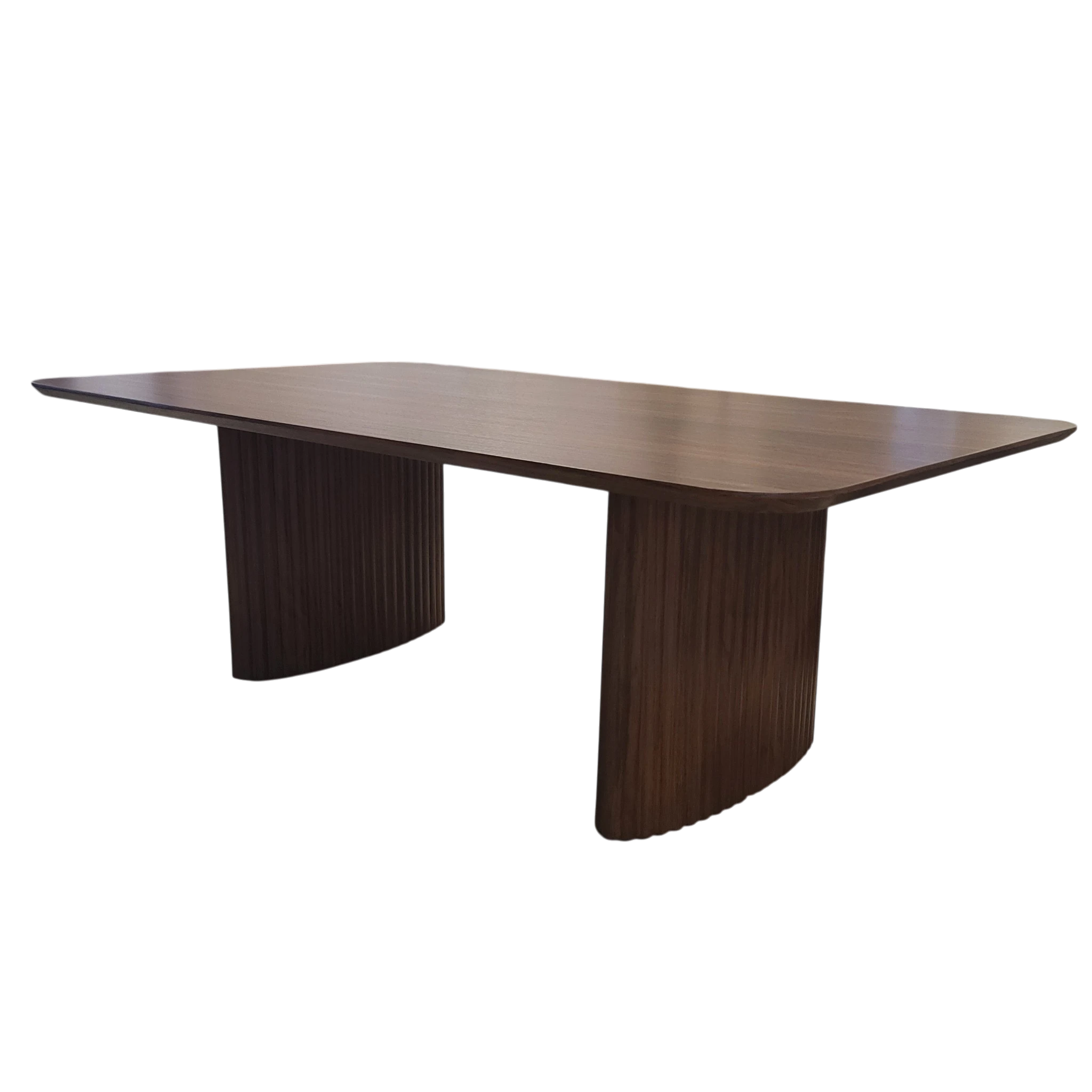 Table basse LUNA noyer - Pieds noyer REF 1012