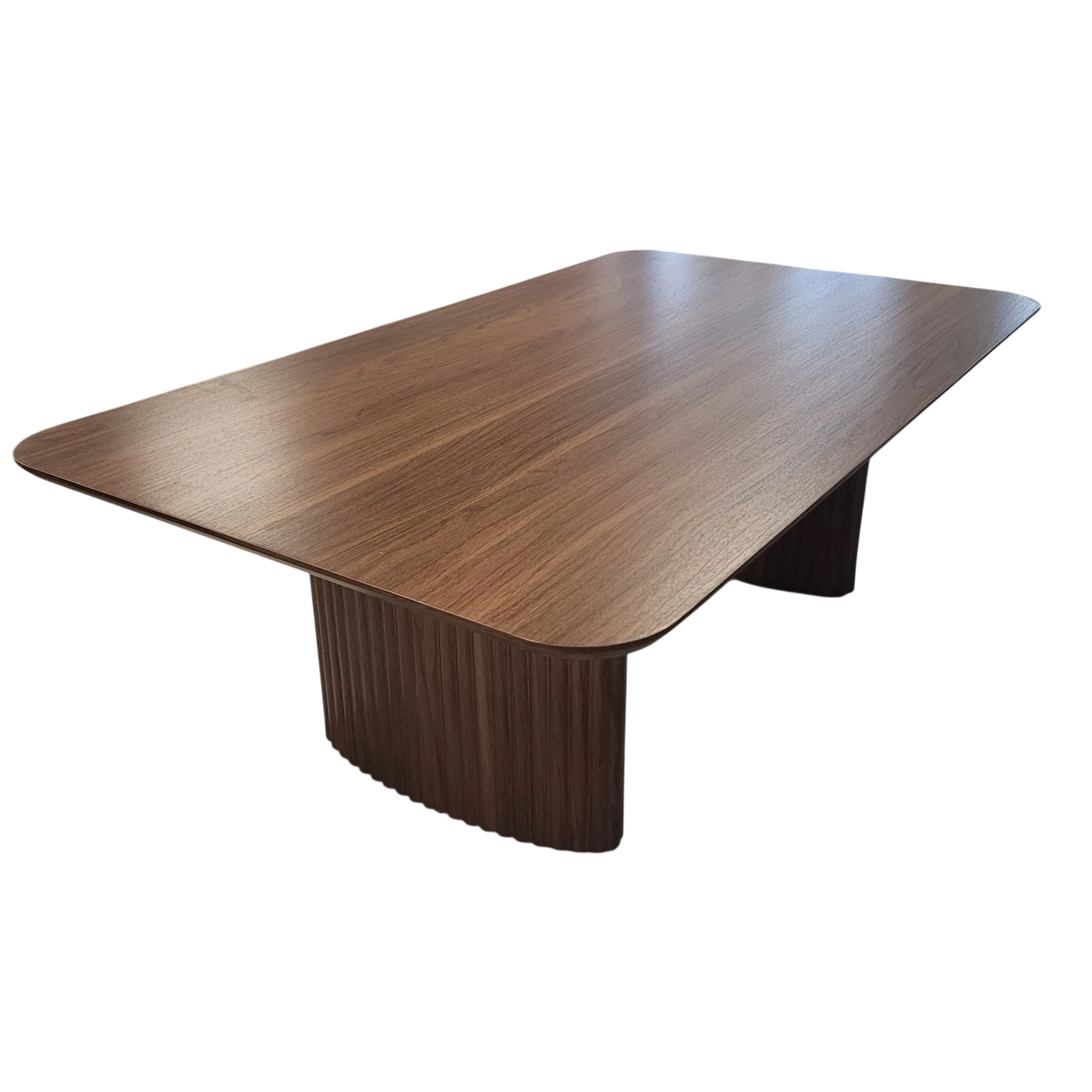 Table basse LUNA noyer - Pieds noyer REF 1012