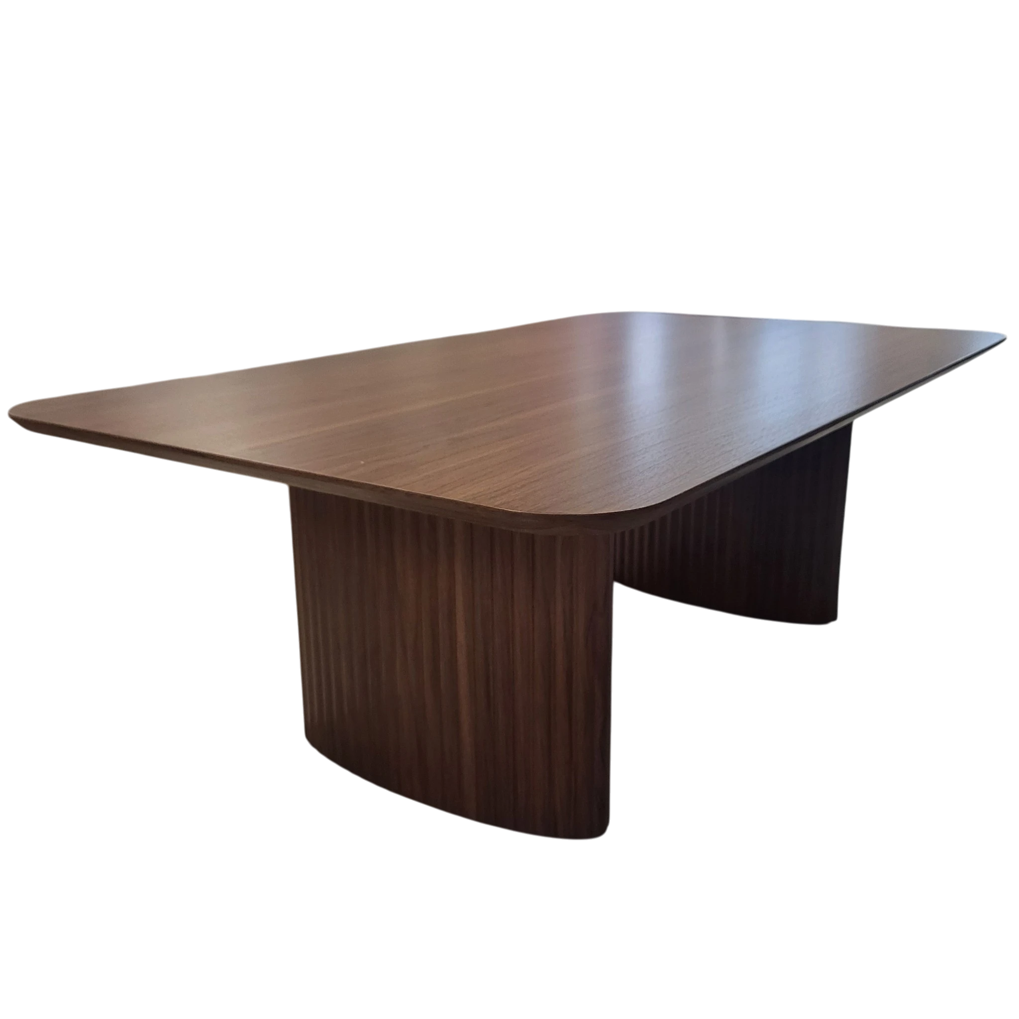 Table basse LUNA noyer - Pieds noyer REF 1012