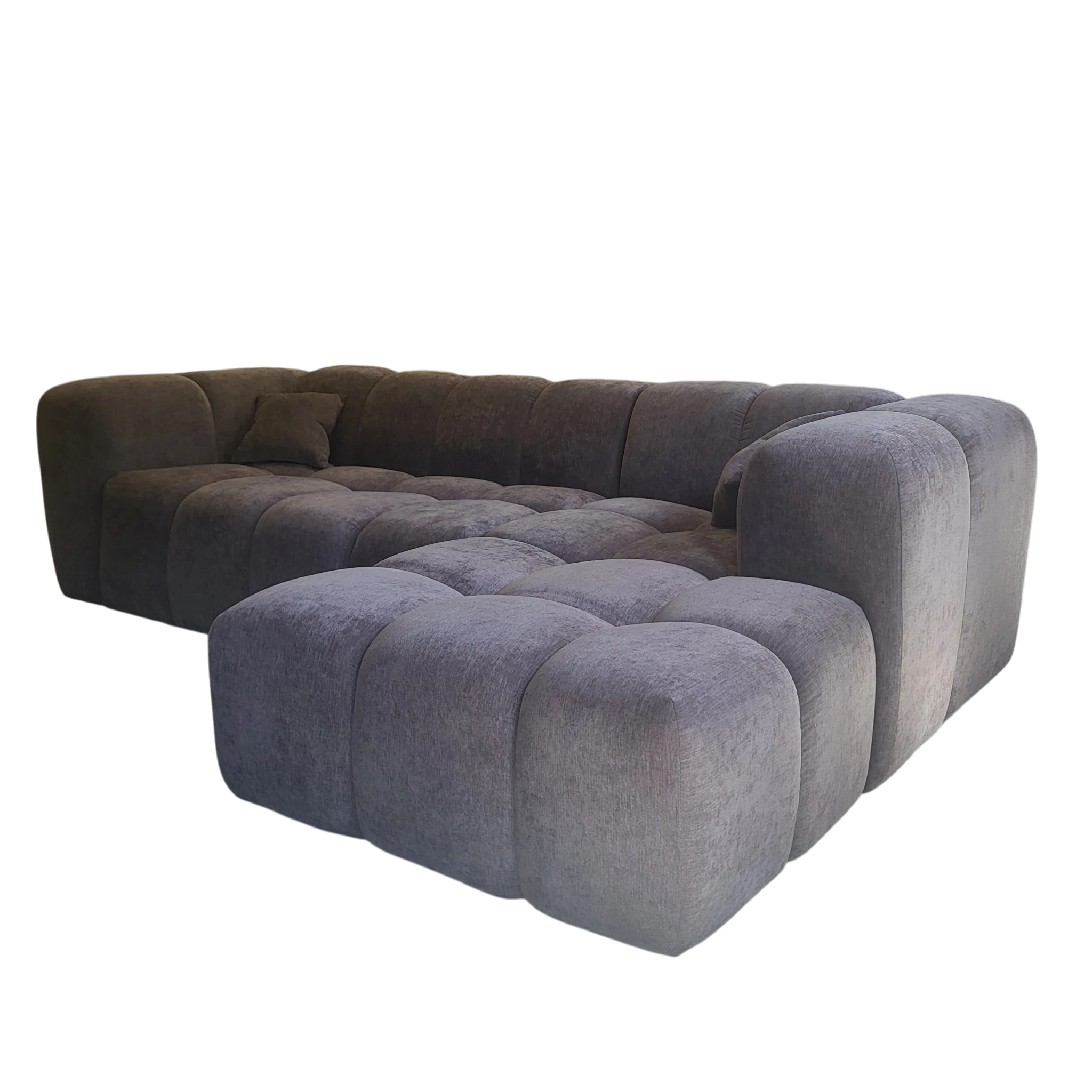 Canapé MONET L sleep - Tissu gris anthracite - Flow 2 (SIC)