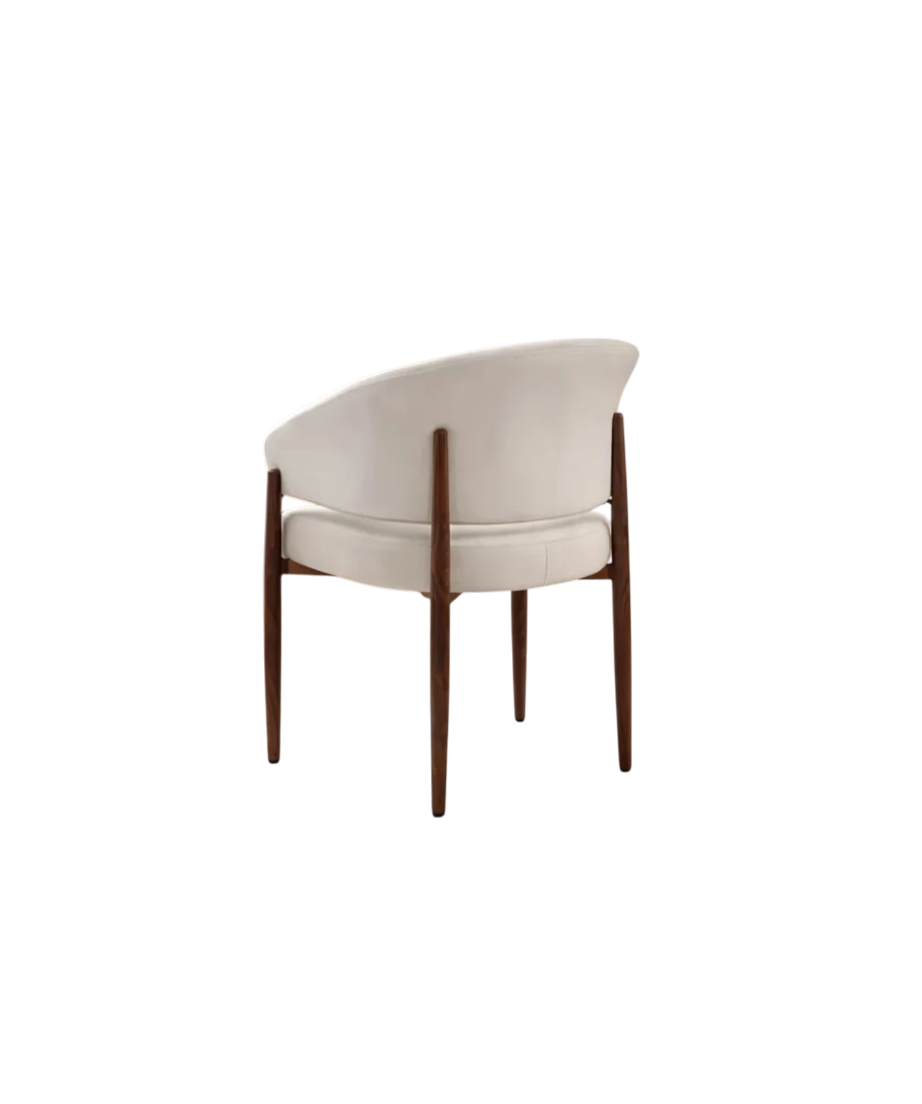 Chaise CHARLY - Pieds noyer velours beige - REF 213