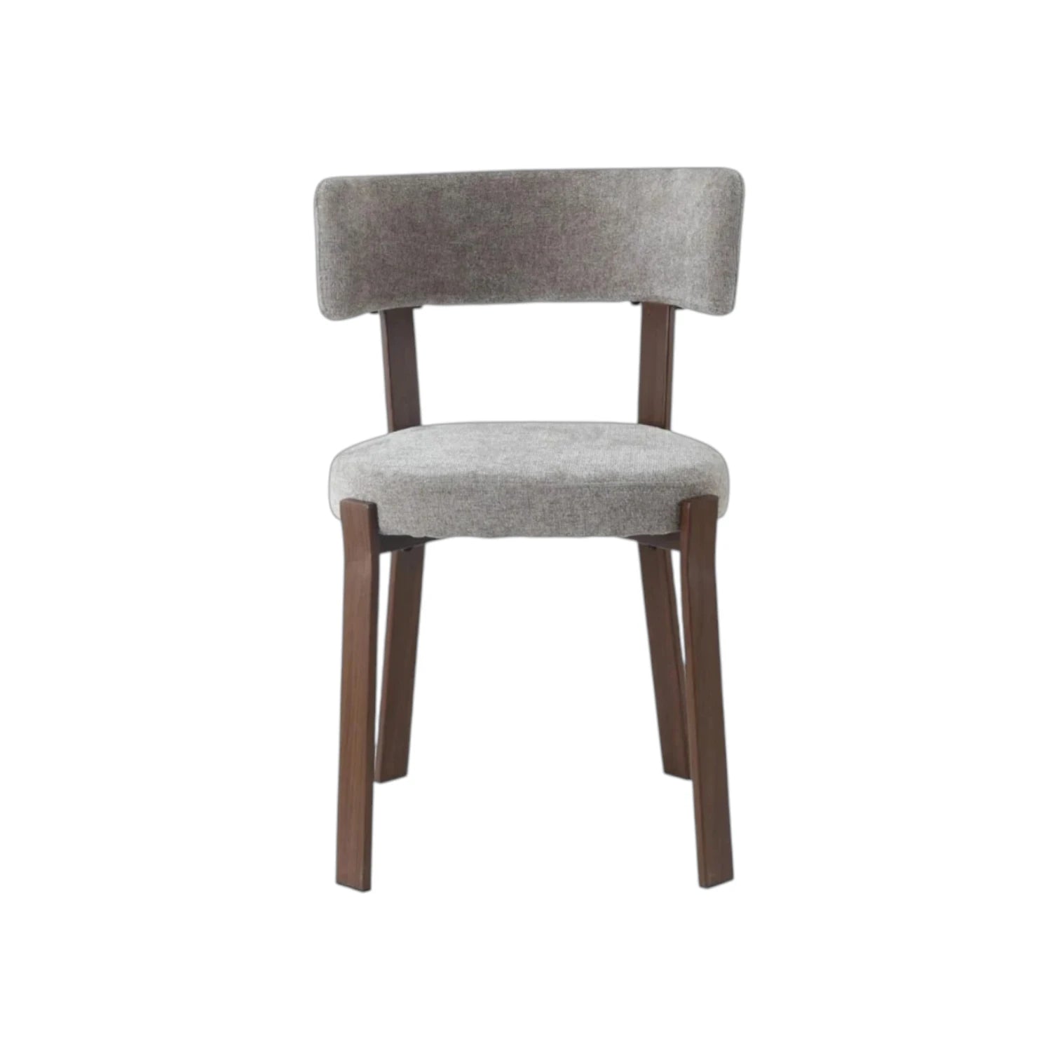 Chaise NORDIK pied effet noyer - assise marbella moka REF 1036