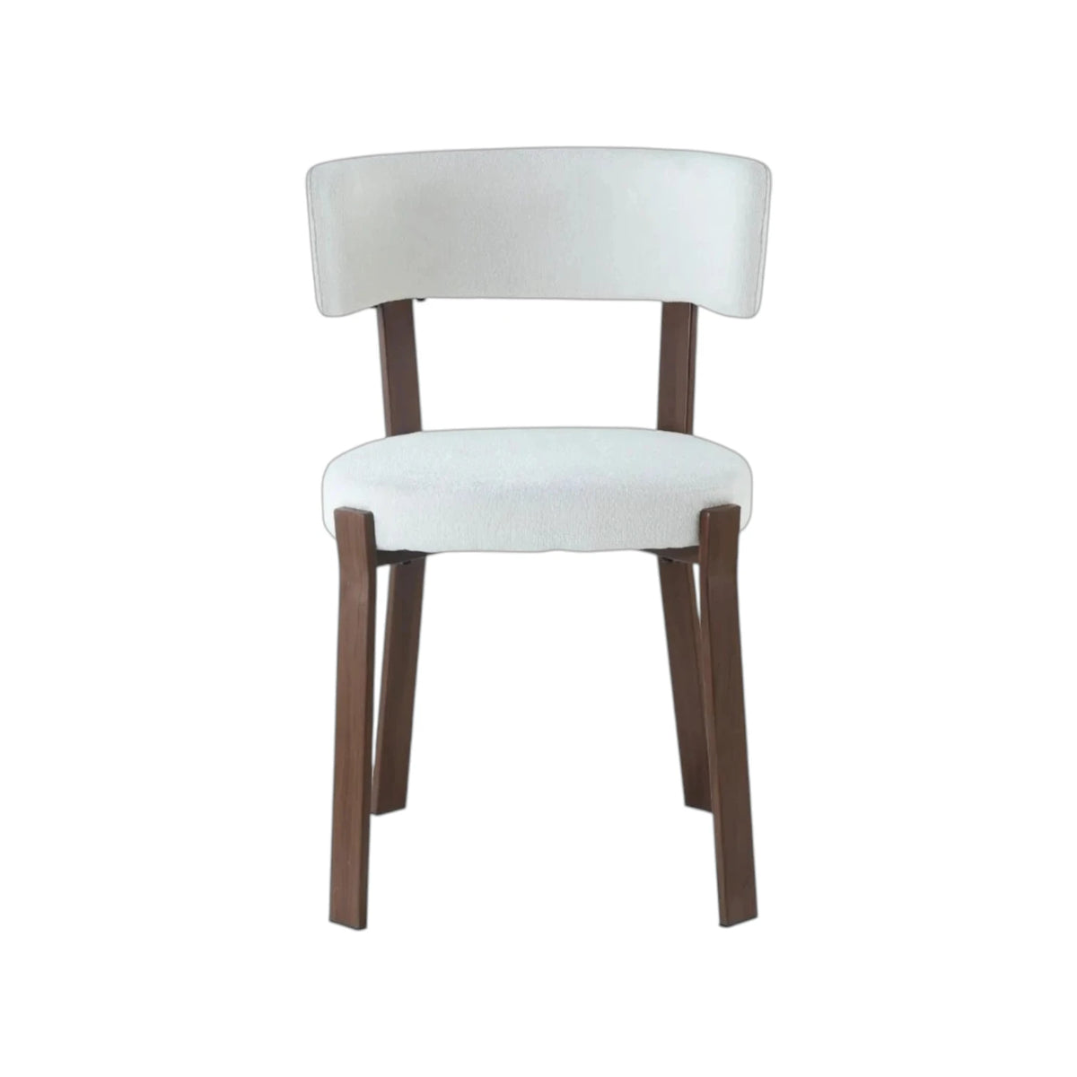 Chaise NORDIK pied effet noyer - assise marbella beige REF 1035