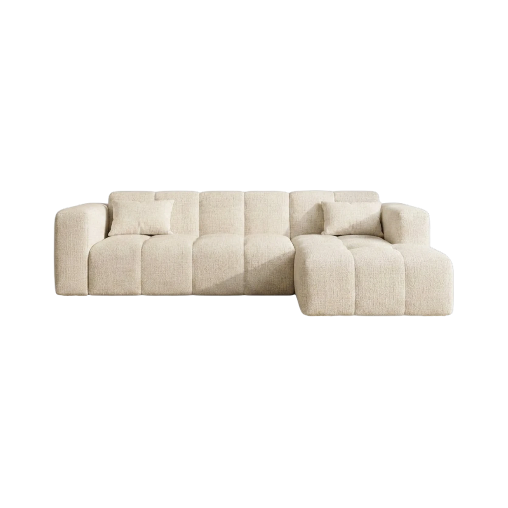 Canapé CARO - Tissu marbella crème
