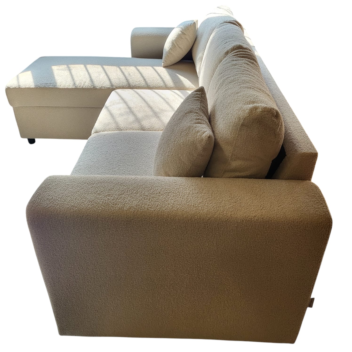 STANFORD – Tissu bouclette beige