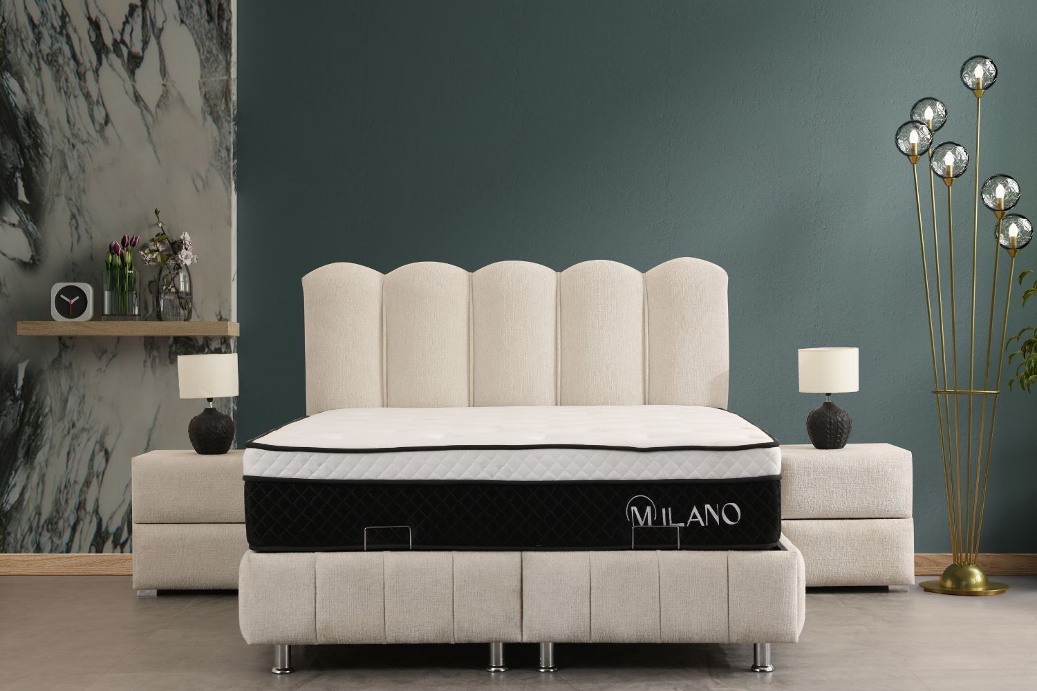 Lit Coffre Eva 160x200 Chenille