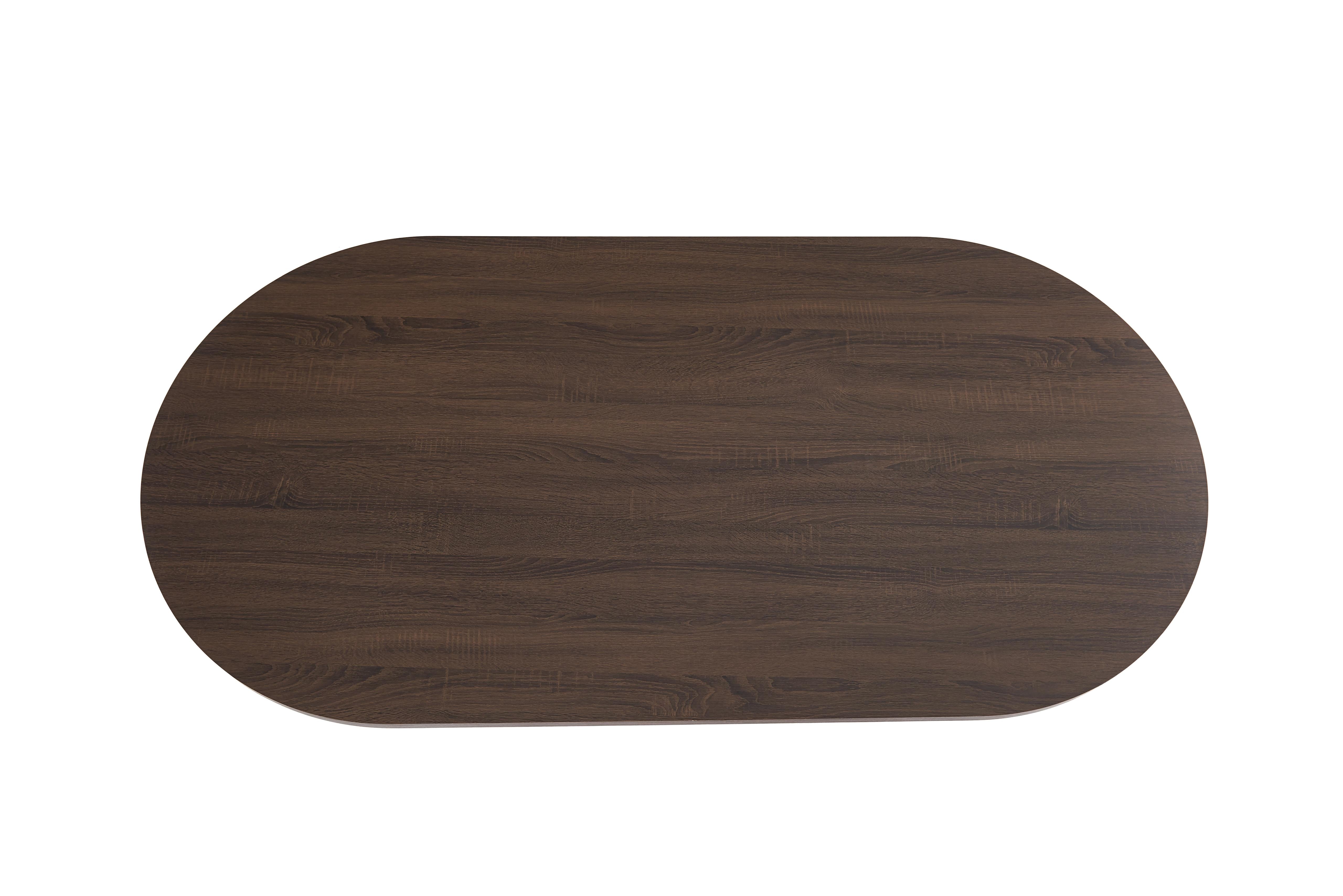 Table à manger New Anna – Effet noyer SKU 126.