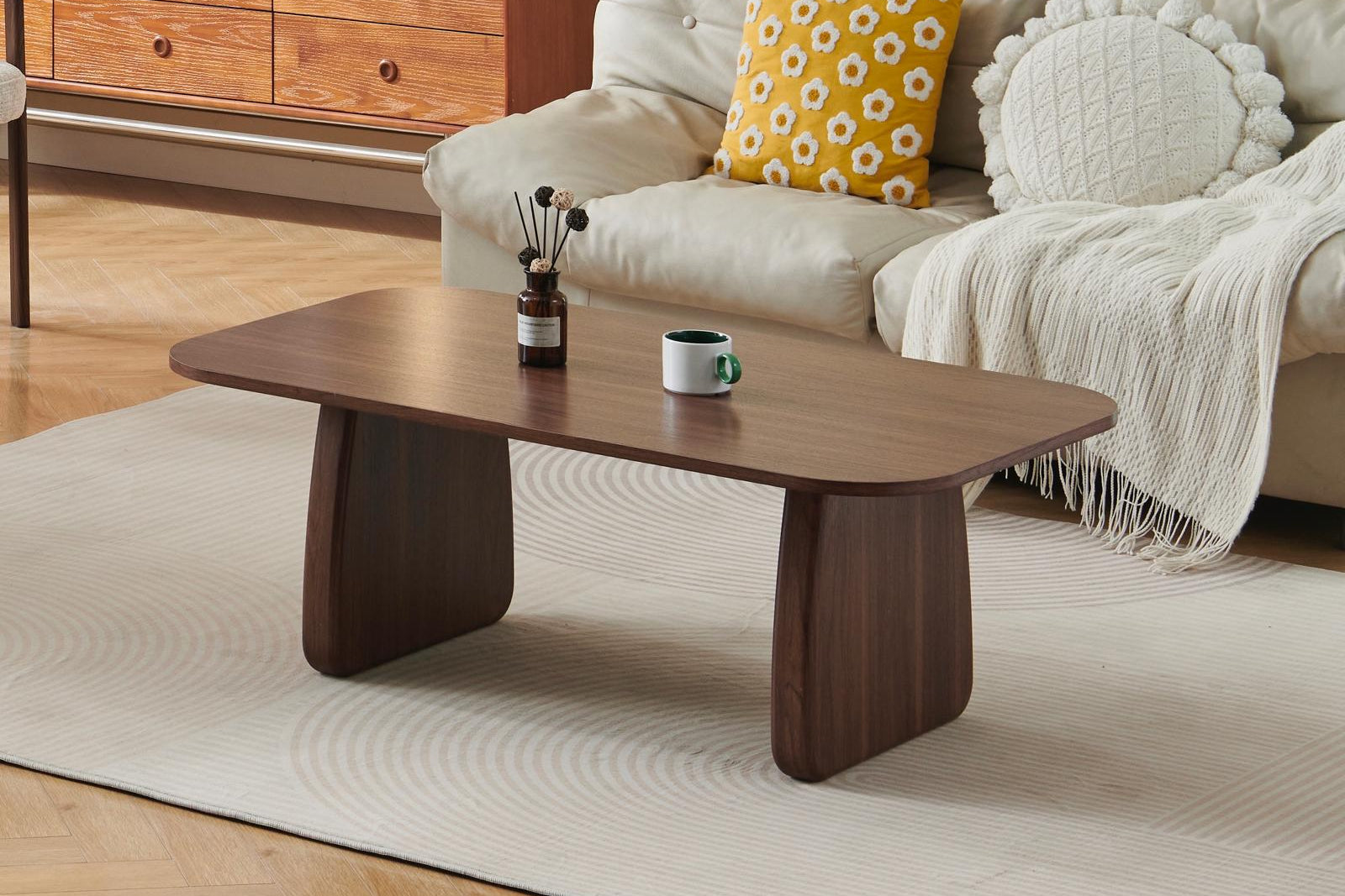 Table basse HELEN – Finition noyer 120 cm sku 84.