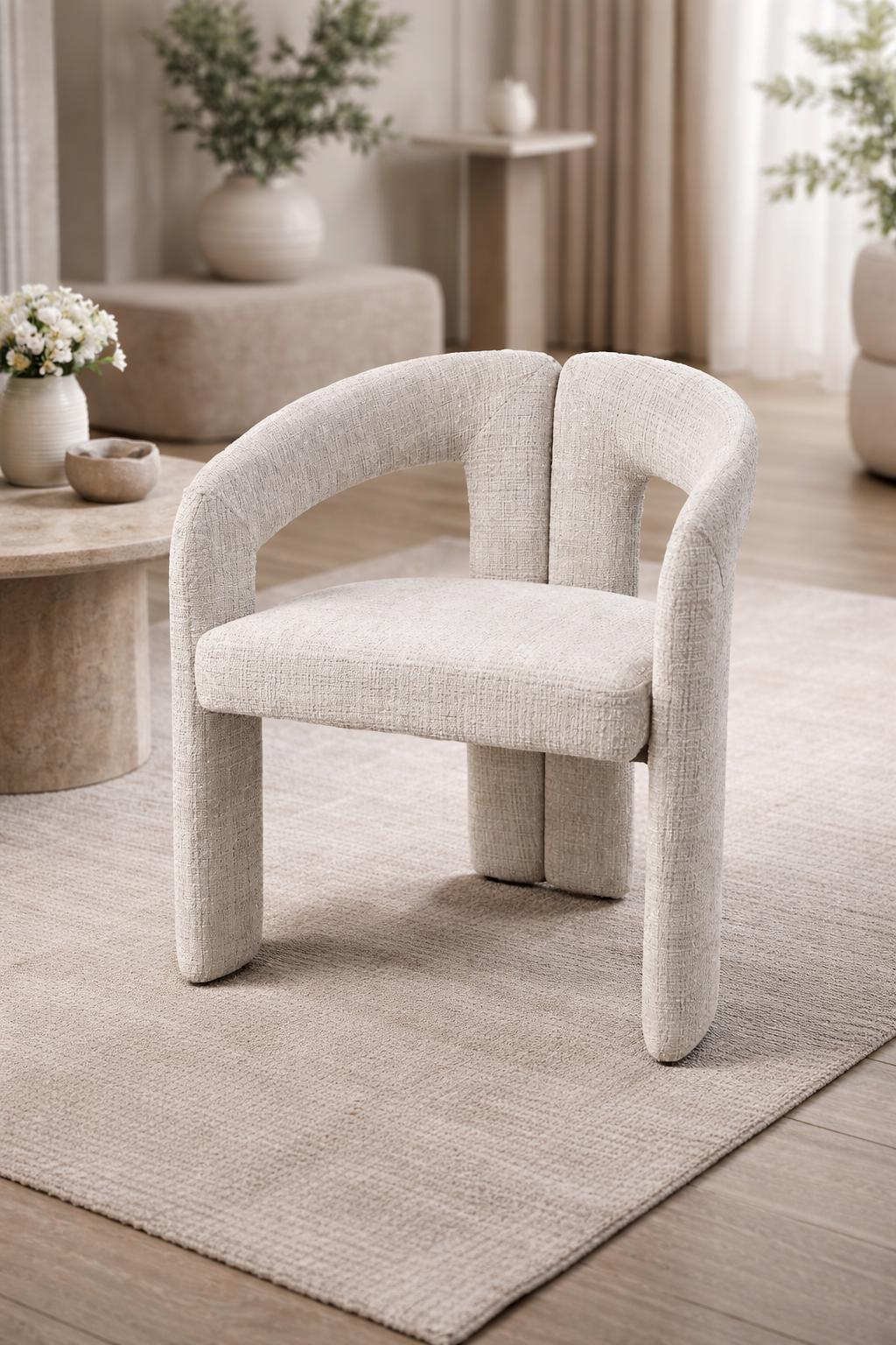 Chaise ONIX – Tissu Cremona Beige REF 91
