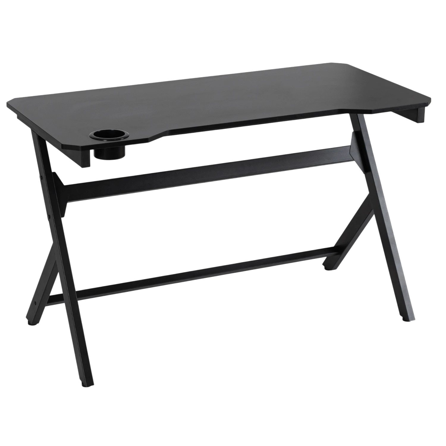 Bureau gaming BLECK 120 cm noir avec porte-gobelet REF 3017