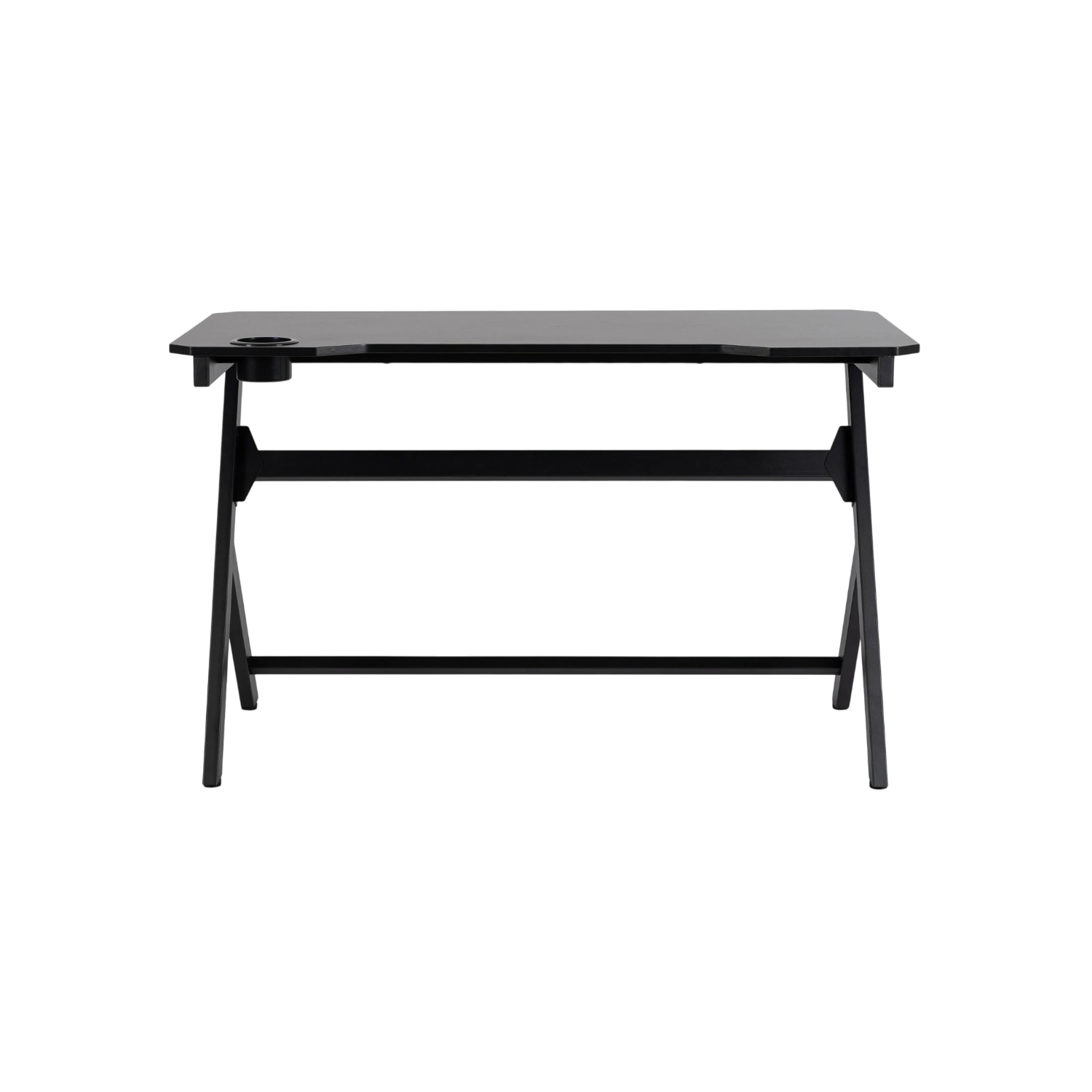 Bureau gaming BLECK 120 cm noir avec porte-gobelet REF 3017