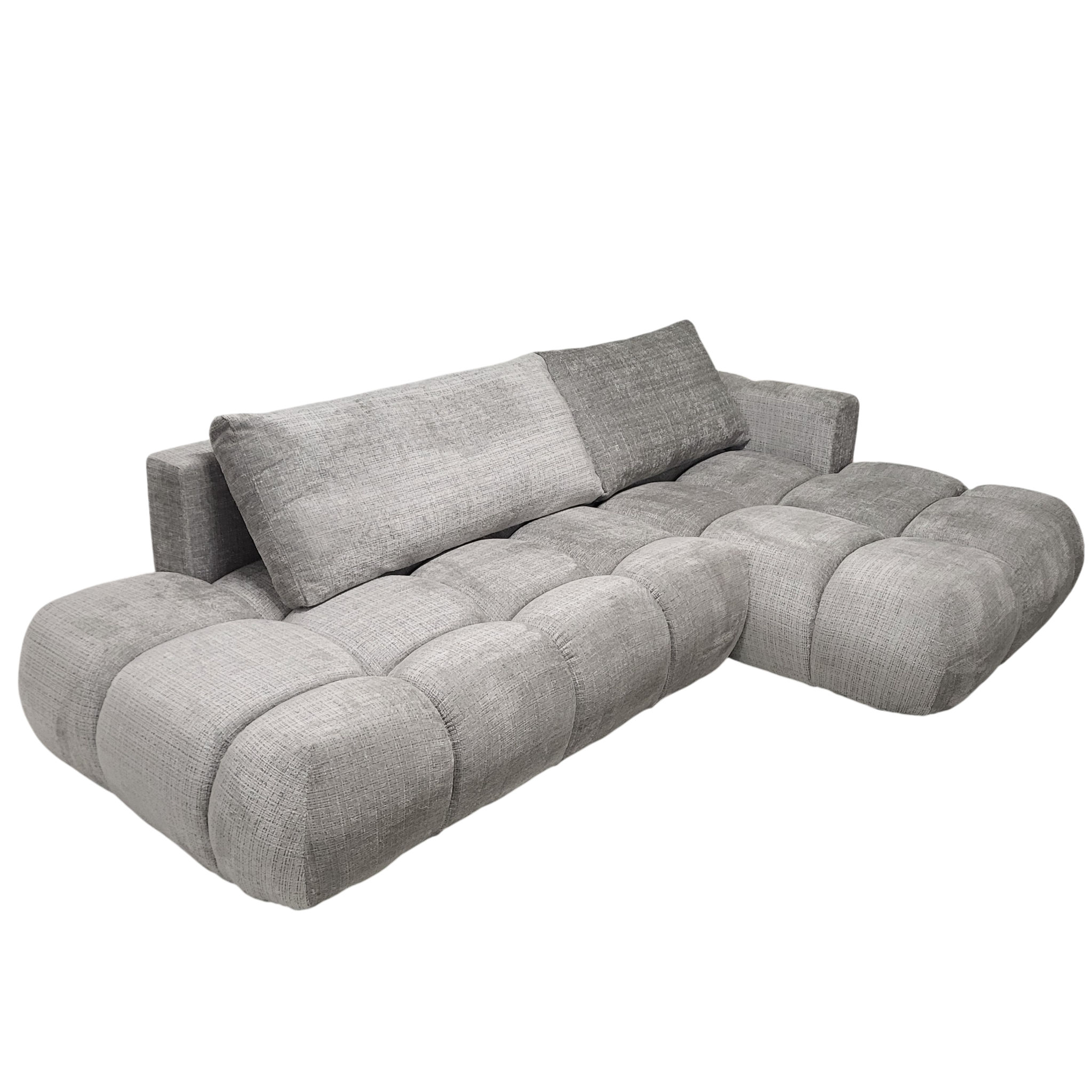 Vue d’ensemble du canapé convertible Milano gris