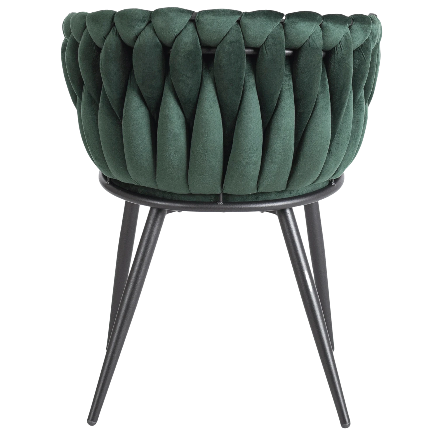 Chaise ELENA en velours vert sapin REF 3027