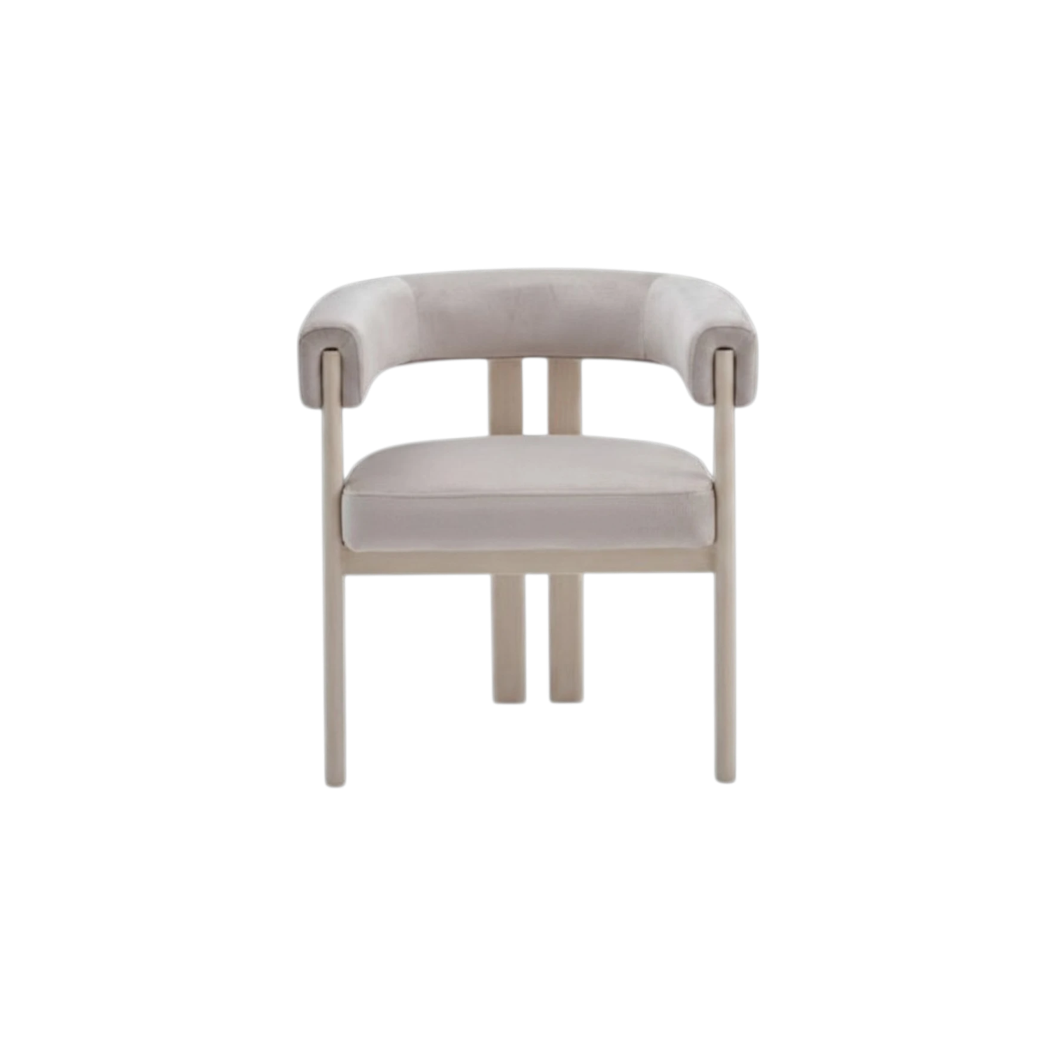 Chaise Liora beige – Élégance Velours & Finition Travertin REF 45
