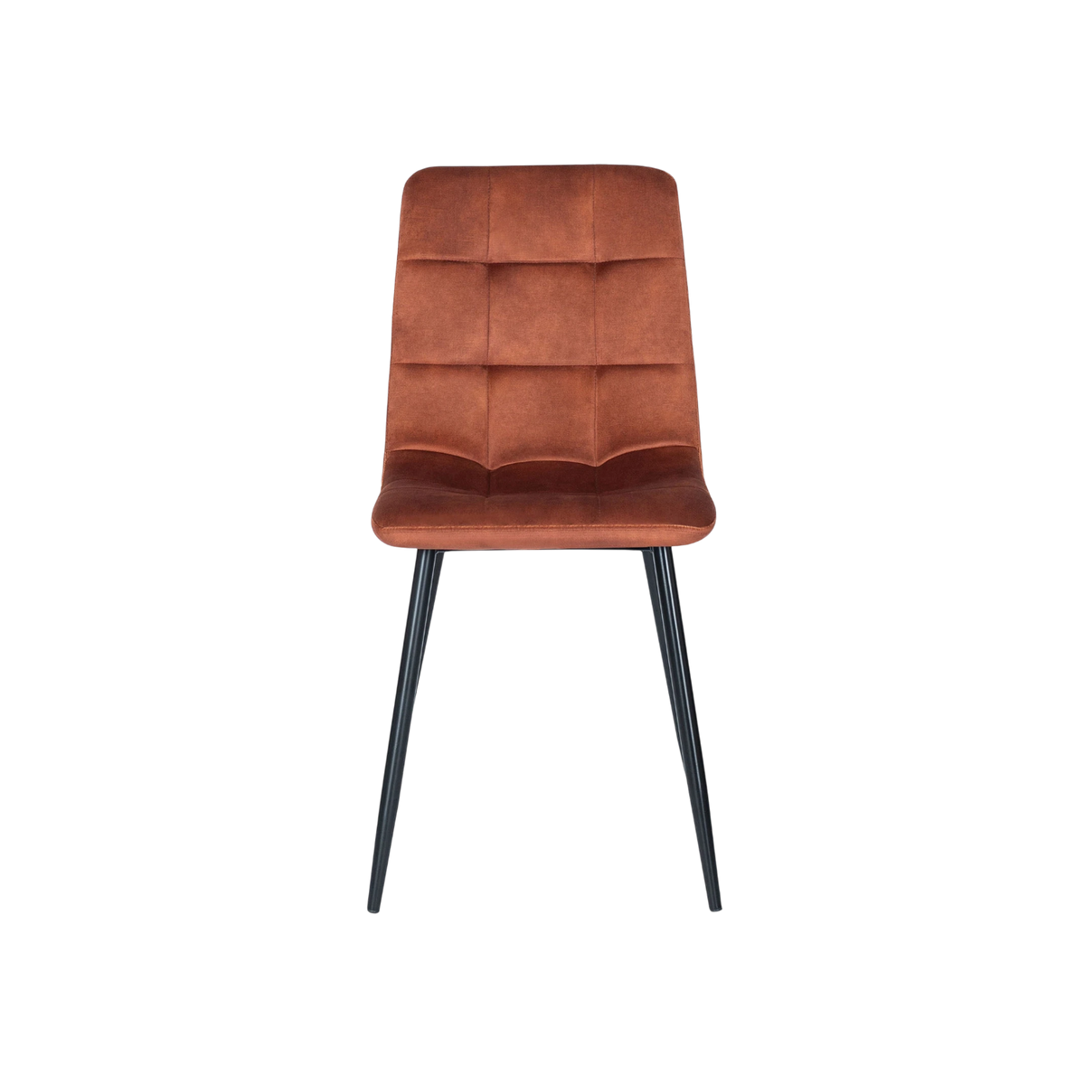 Chaise PERU en velours terracotta REF 3026