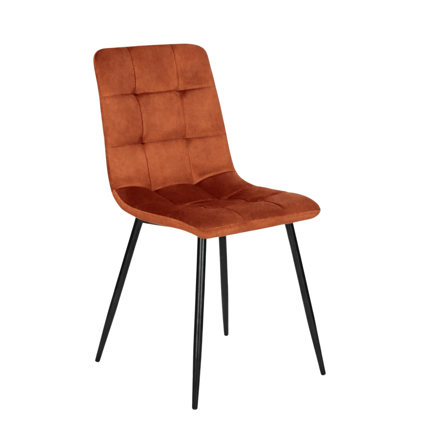 Chaise PERU en velours terracotta REF 3026