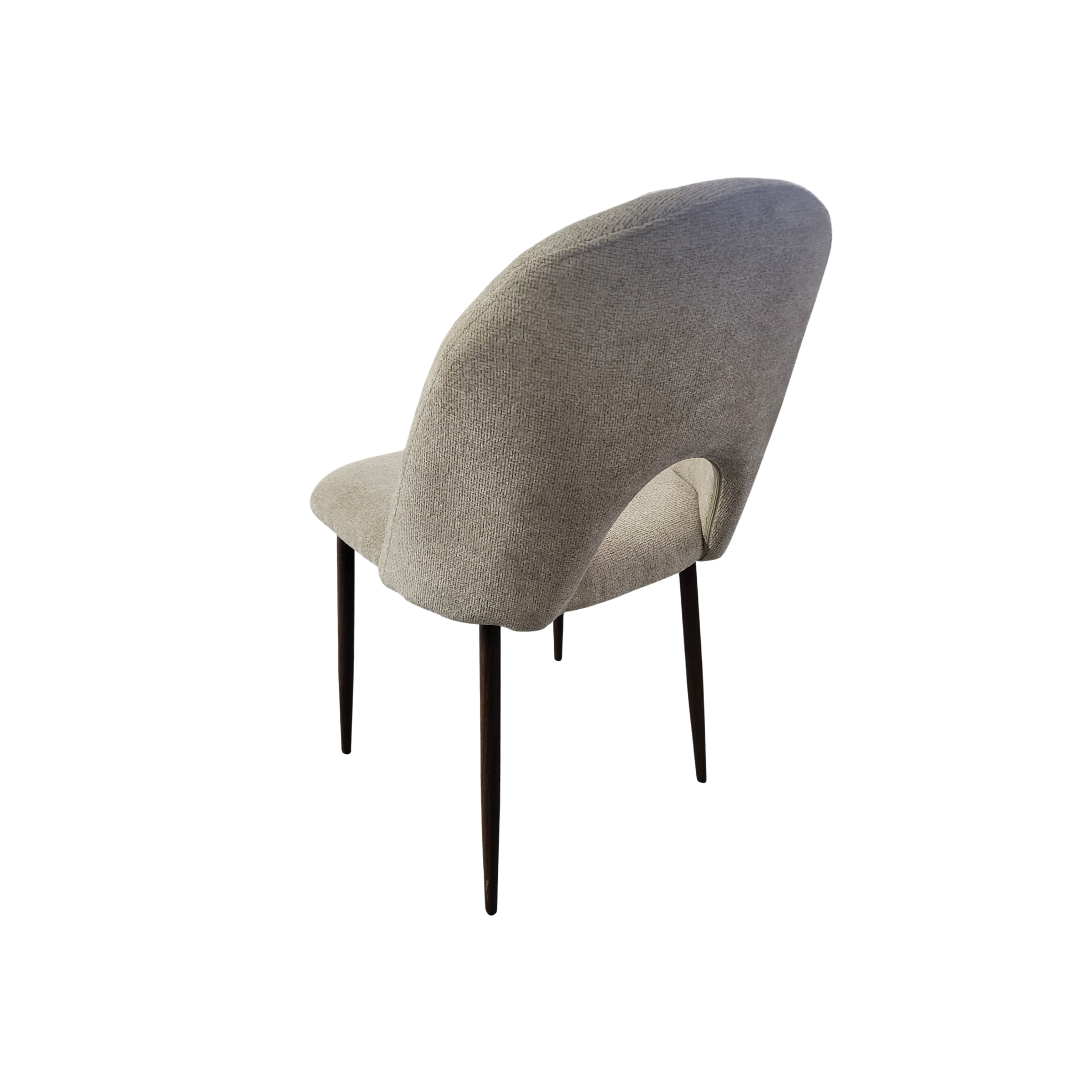 Chaise Teddy marron glacé - vue arrière
