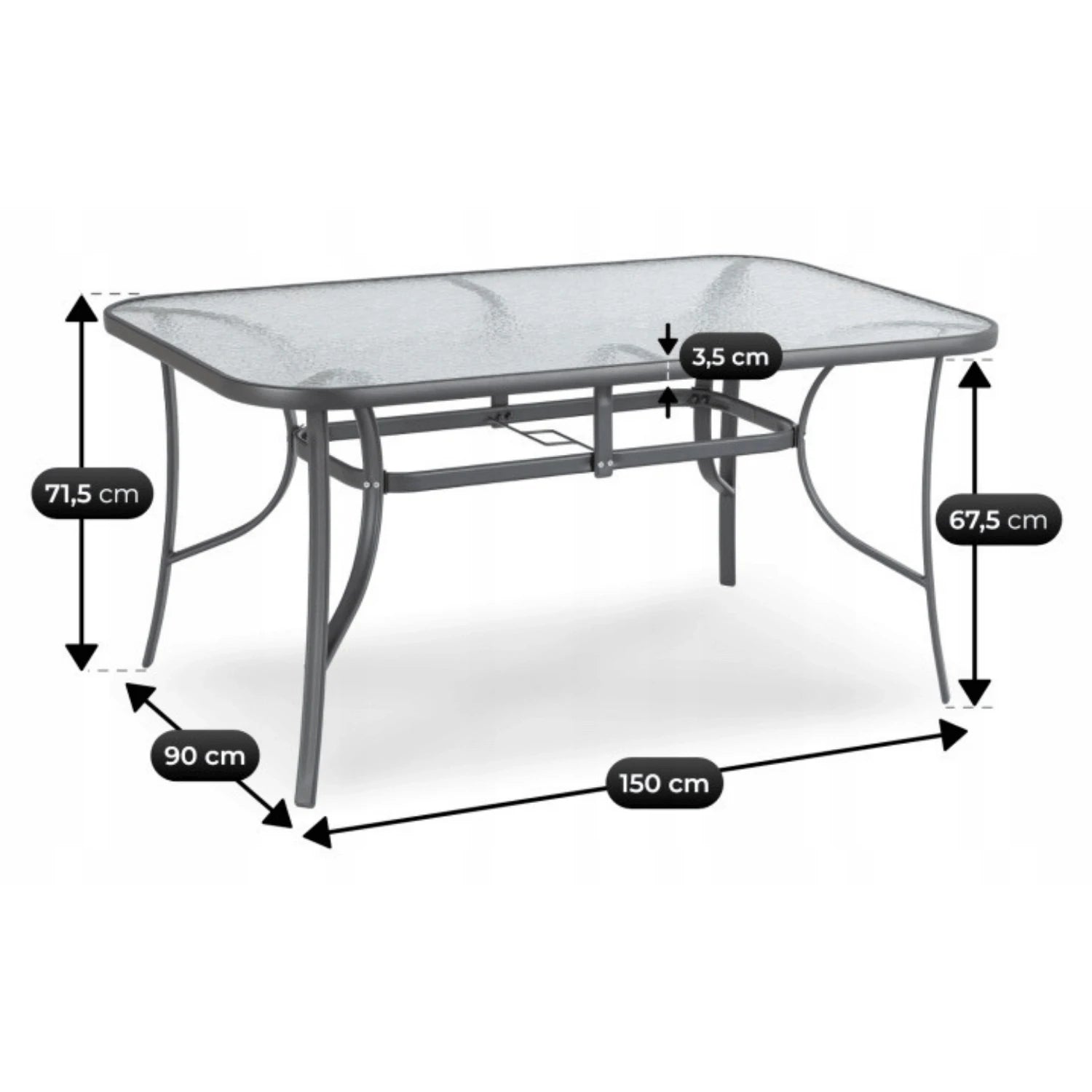 Ensemble de meubles de jardin LIBERTY gris REF 3042
