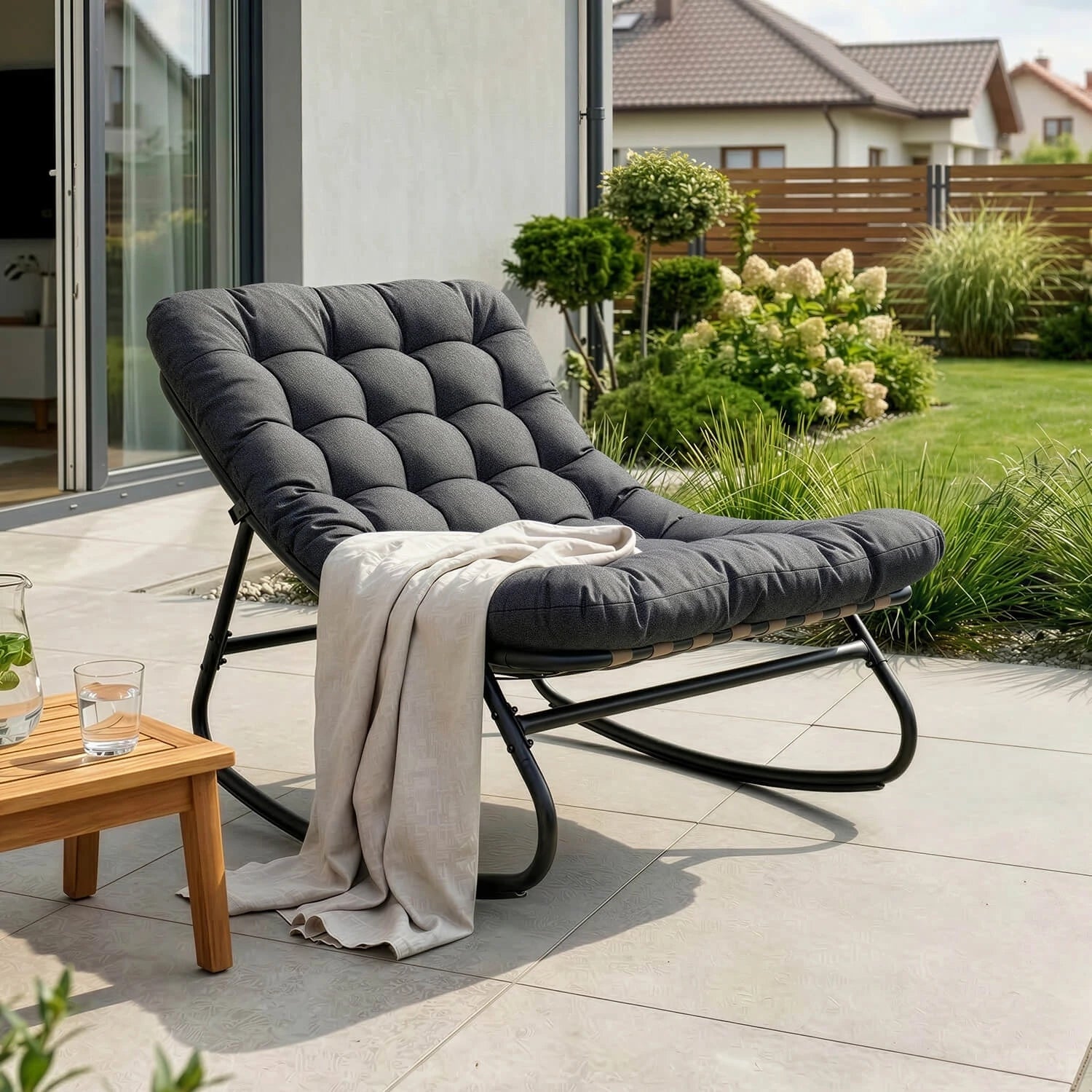 Fauteuil de détente gris AURORA REF 3050