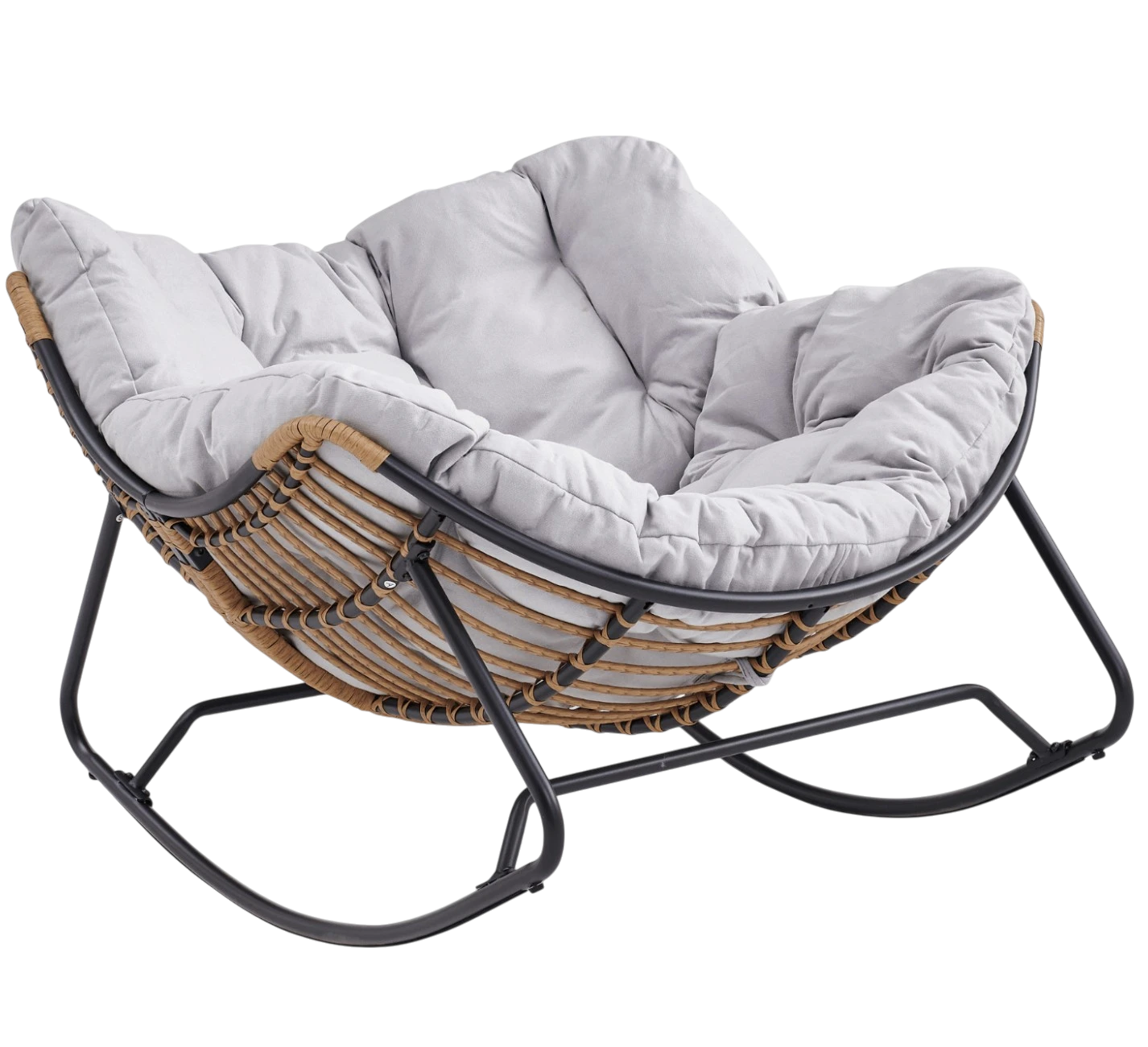 Fauteuil de détente gris ELTON REF 3049
