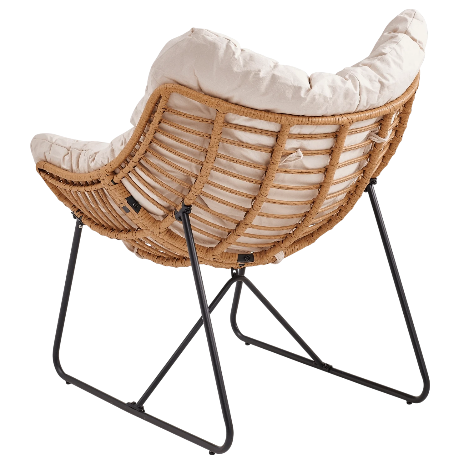 Fauteuil de détente beige FINN REF 3053