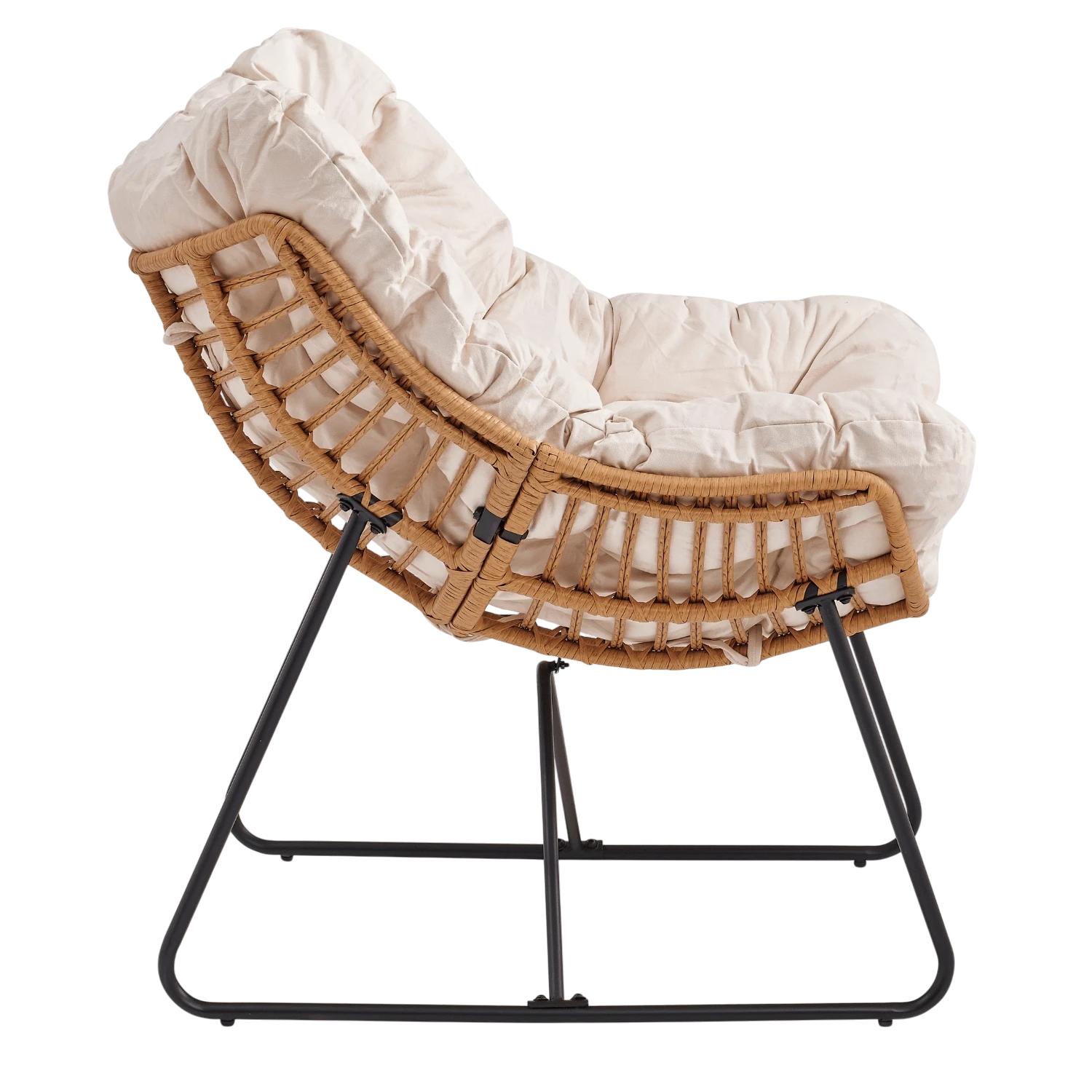 Fauteuil de détente beige FINN REF 3053