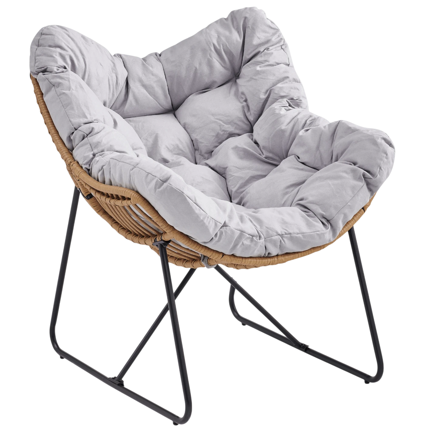 Fauteuil de détente gris FINN REF 3023