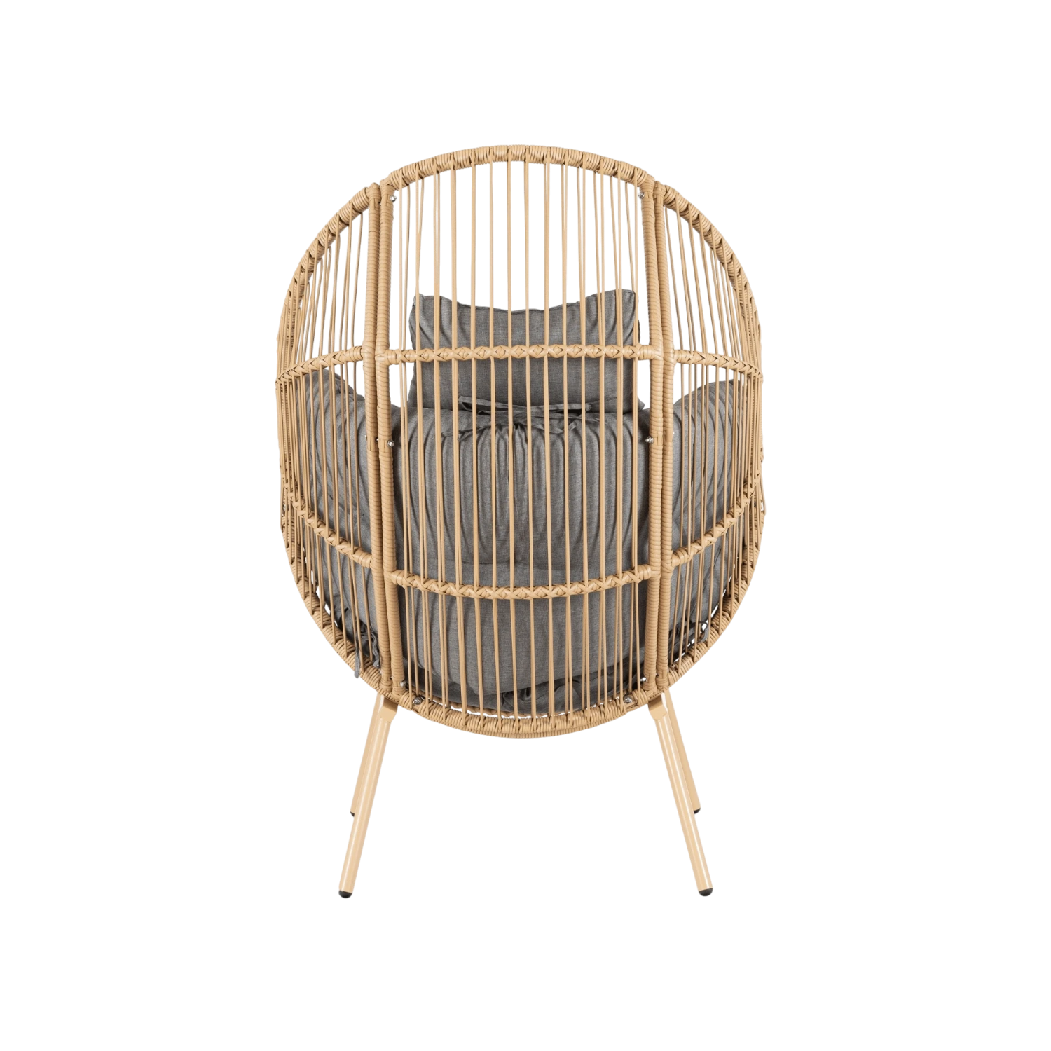 CEZARE Fauteuil de détente gris REF 3036