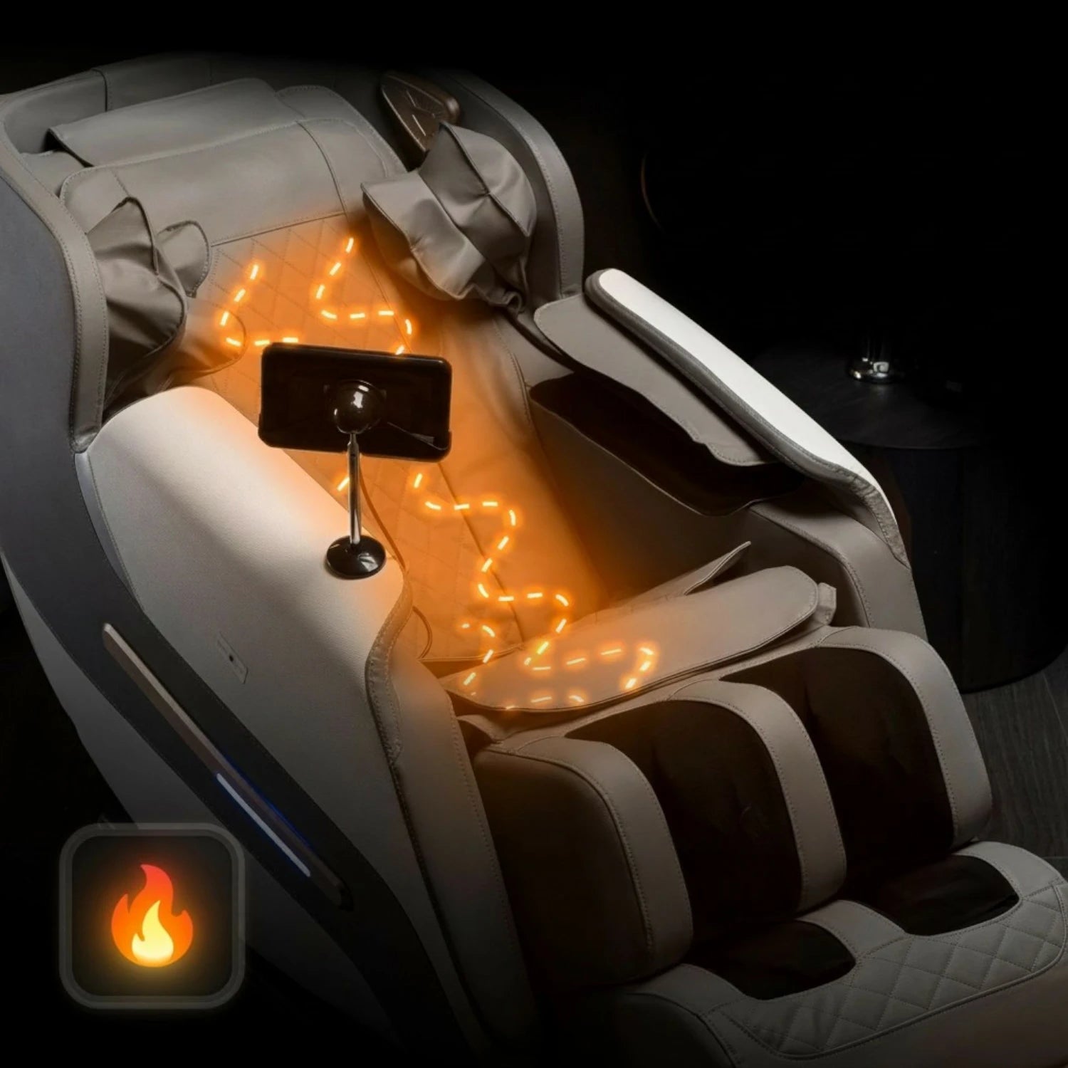 Fauteuil VX MAX simili cuir gris REF 3009