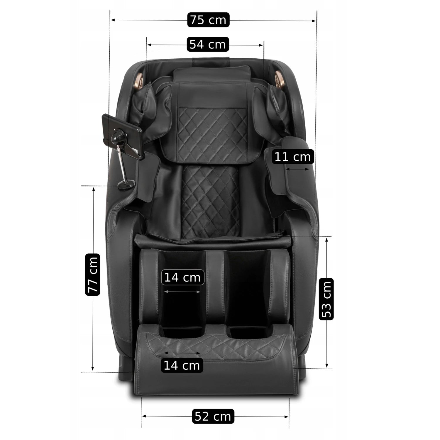 Fauteuil VX MAX simili cuir noir - REF 3010