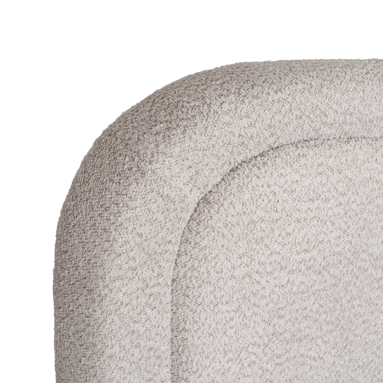 Lit HAGA 160x200 avec rangement - Bouclette crème REF 3003