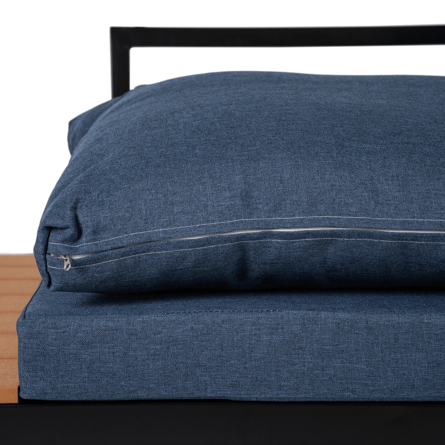 NORMAN Ensemble de meubles de jardin "angle" bleu marine REF 3051
