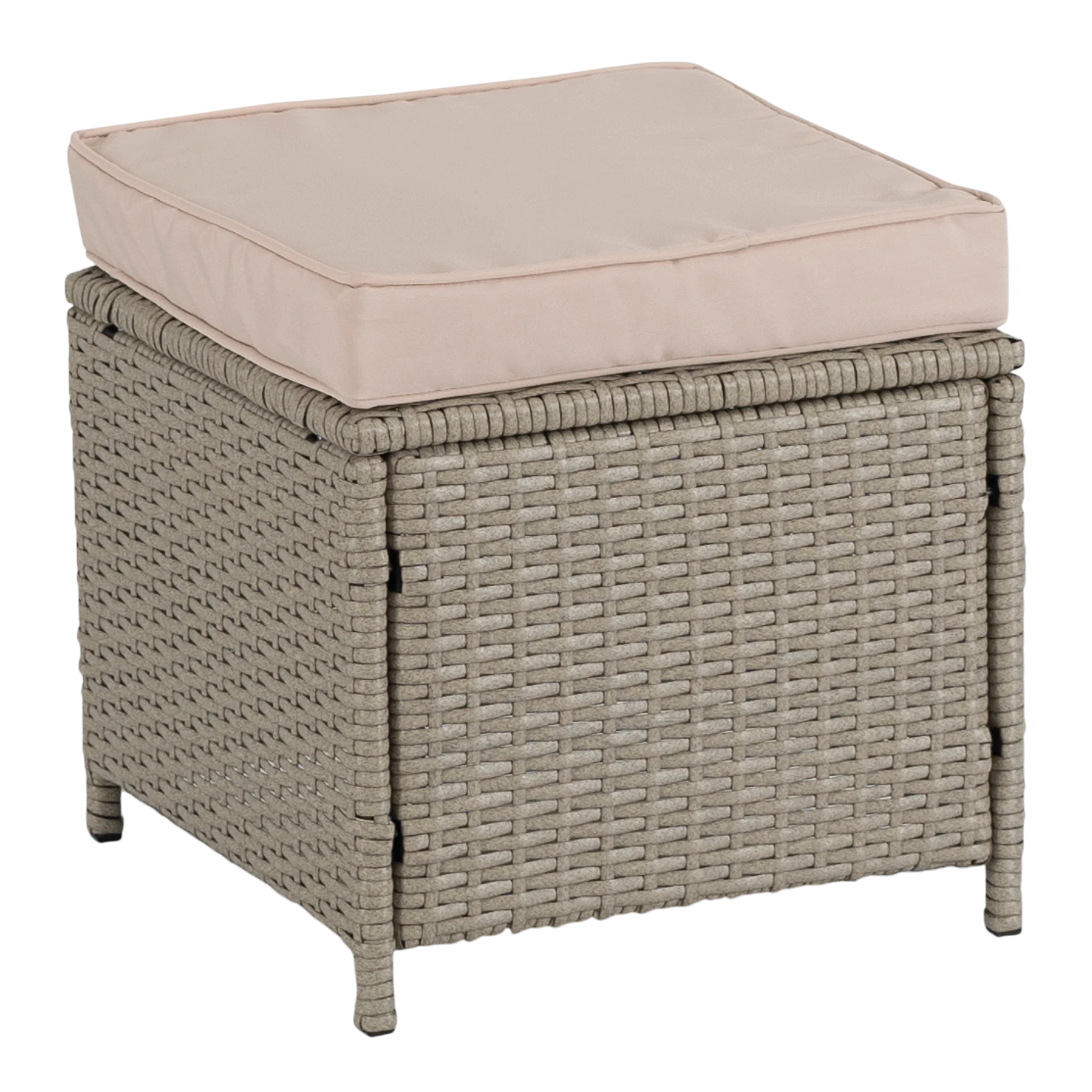 COLORADO Ensemble de meubles en rotin gris / beige REF 3034