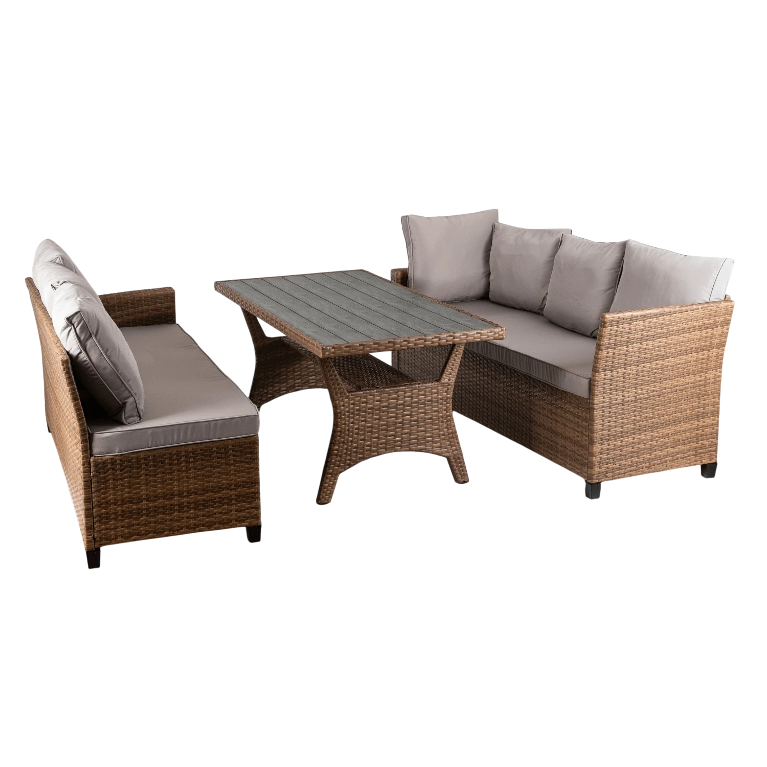 Ensemble de meubles COMODO en rotin miel REF 3048