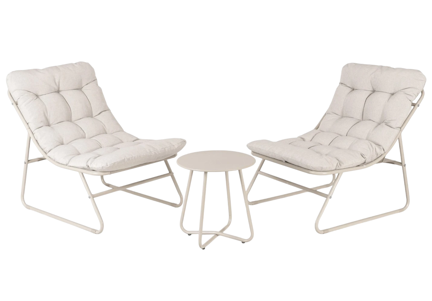 Ensemble de mobilier de jardin beige NIKEA REF 3025