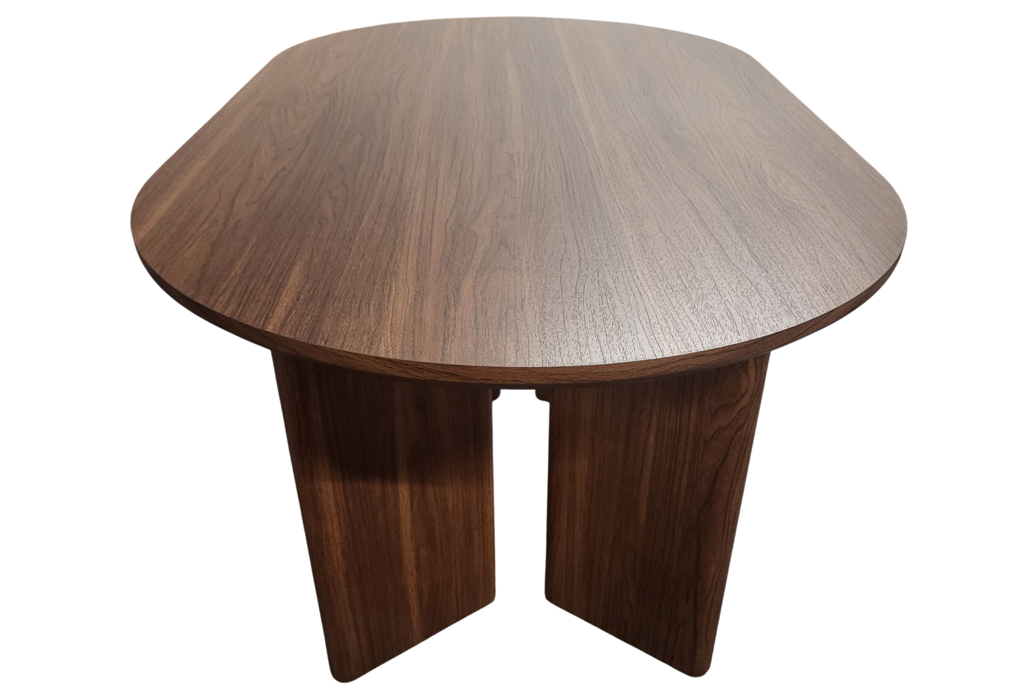 Table à manger Ambre noyer 180 cm - vue de face