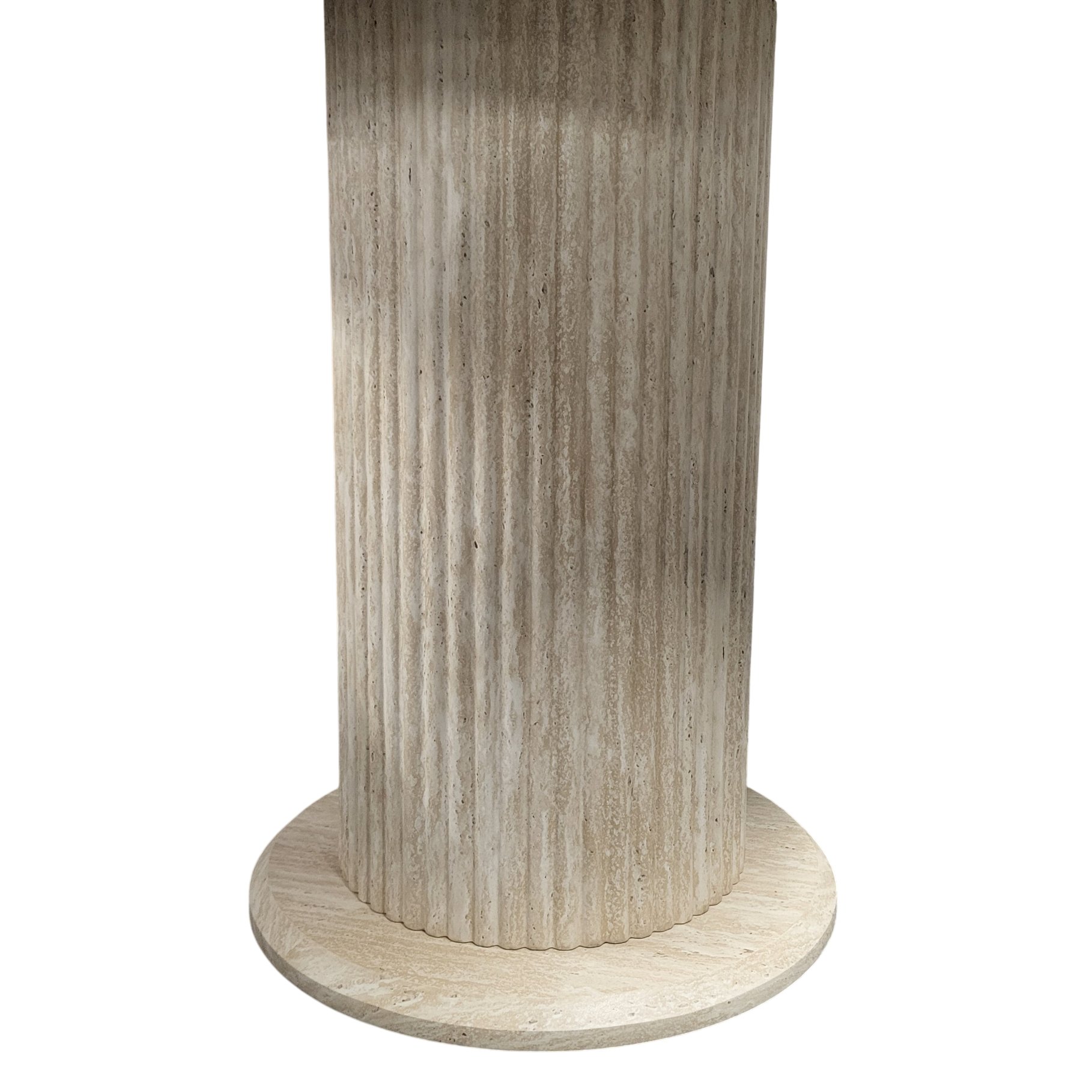 Table à manger AXEL ronde effet travertin Ø100 cm sku 37